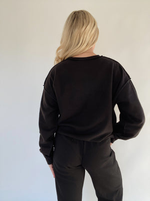 Blank Page Sweatshirt - Black