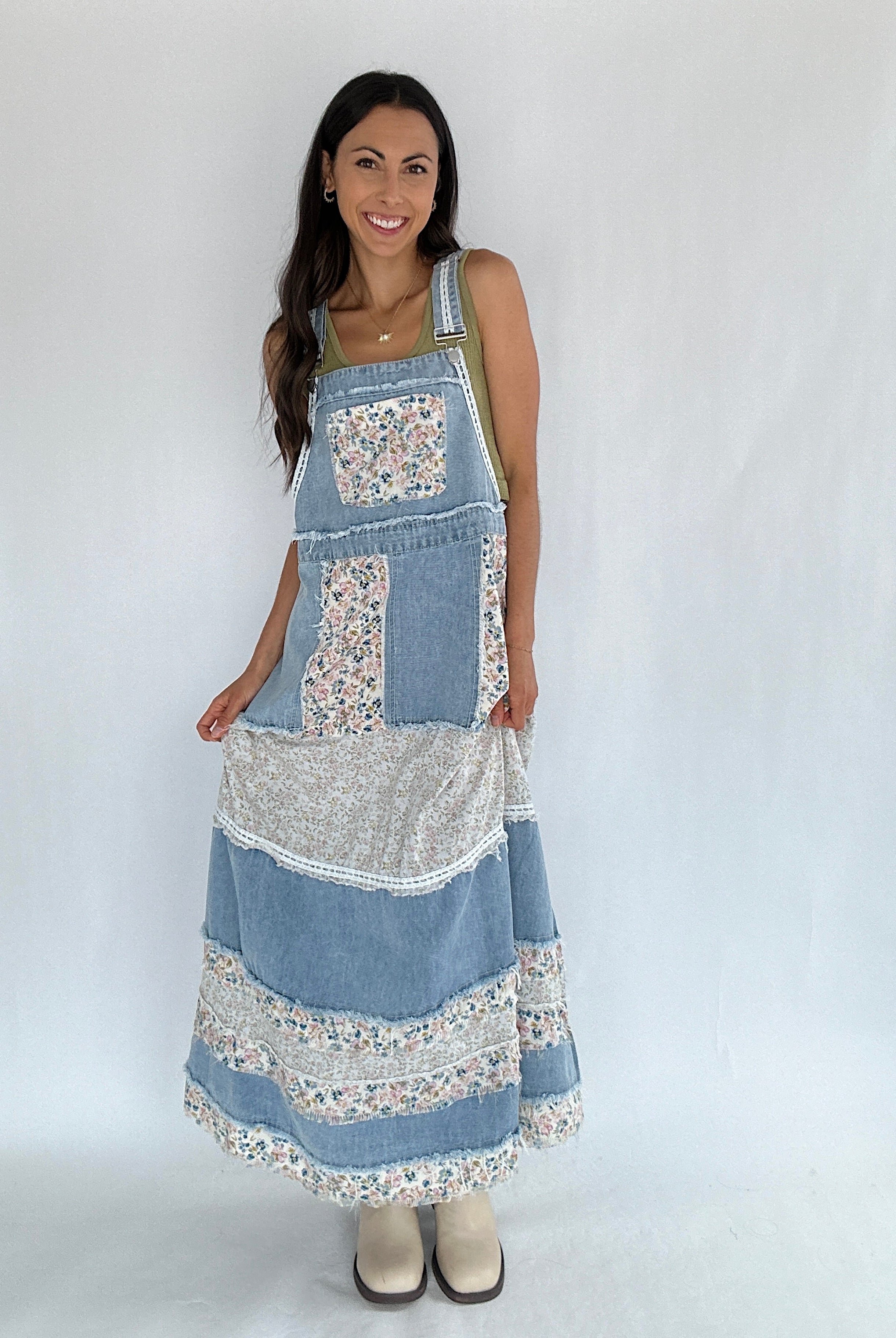 Can You Imagine Overall Dress Front