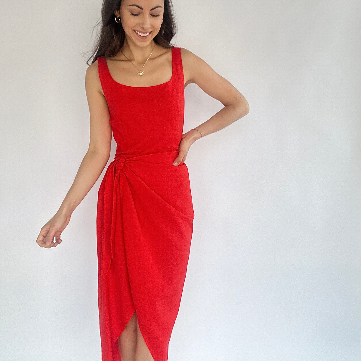 wrap midi dress formal Charleston Wrap Midi Dress