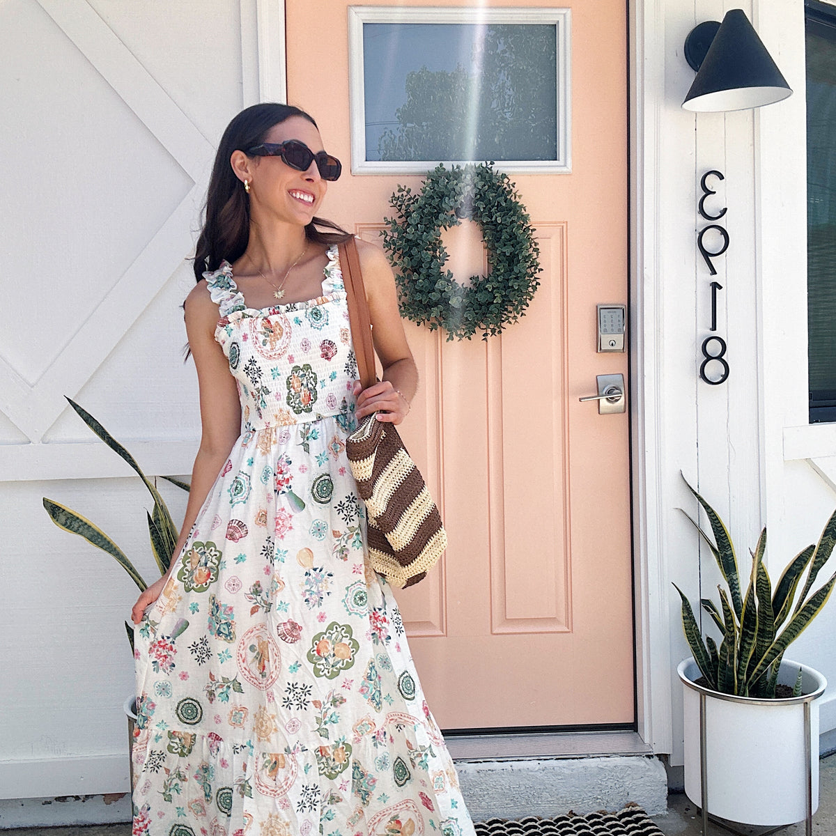Citrus Garden Midi Dress