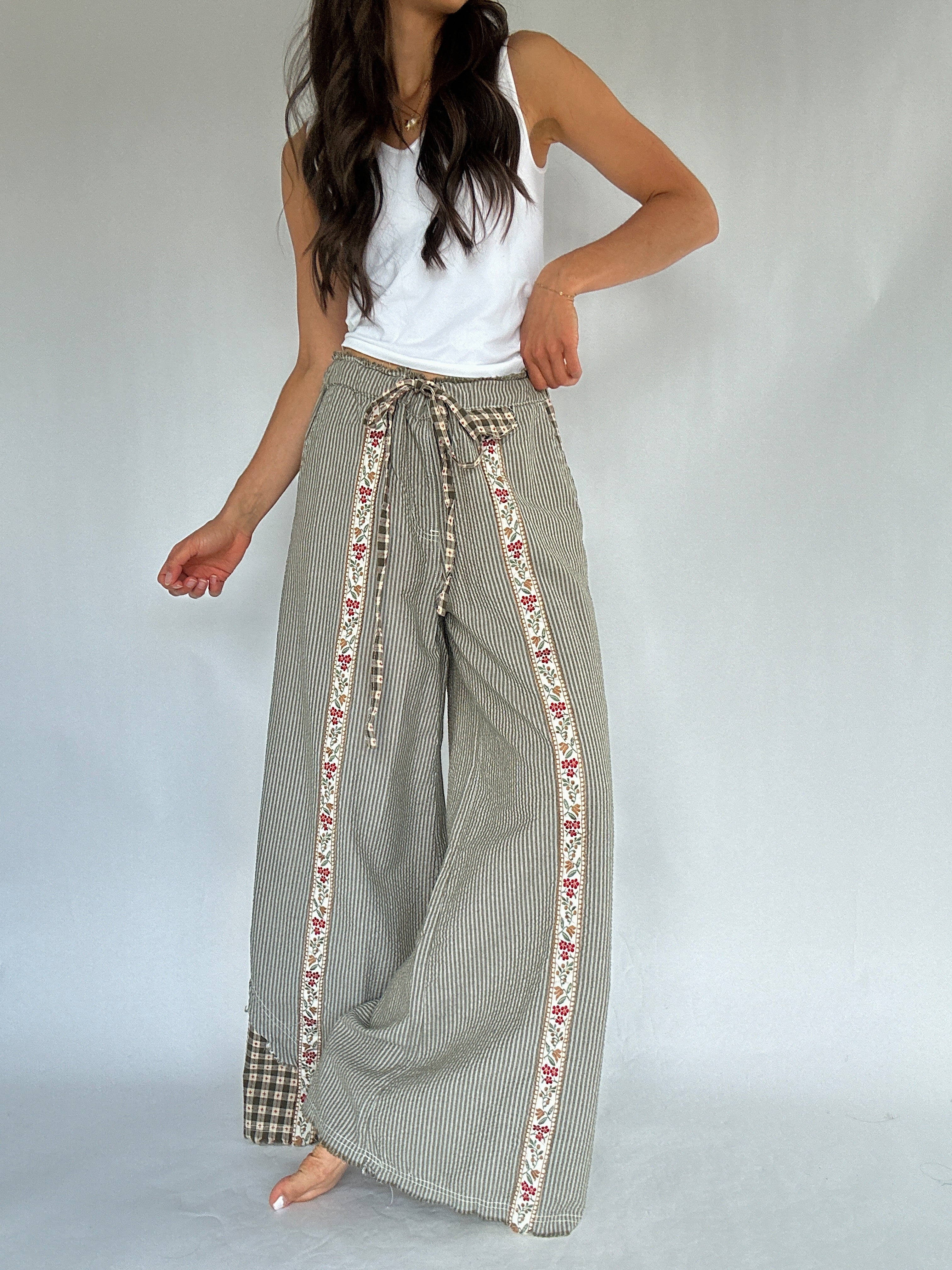 Clover Trail Wide Leg Pants Front