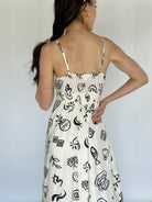 Coastal Cafe Midi Dress Back