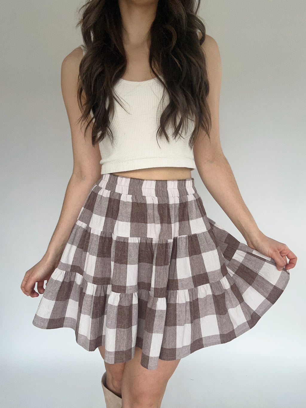 Simple Things Gingham Skirt