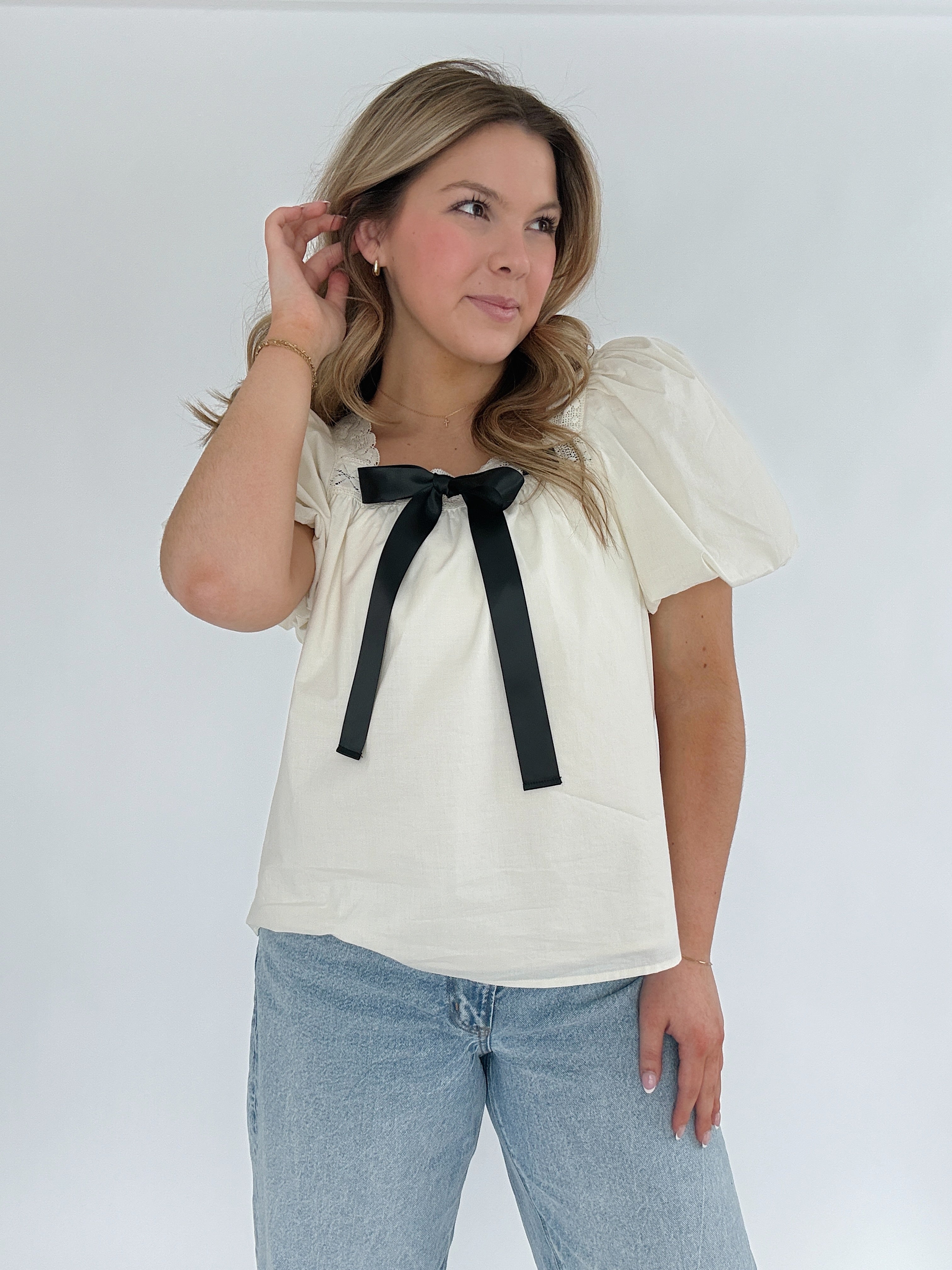 Ellie Bow Top Front
