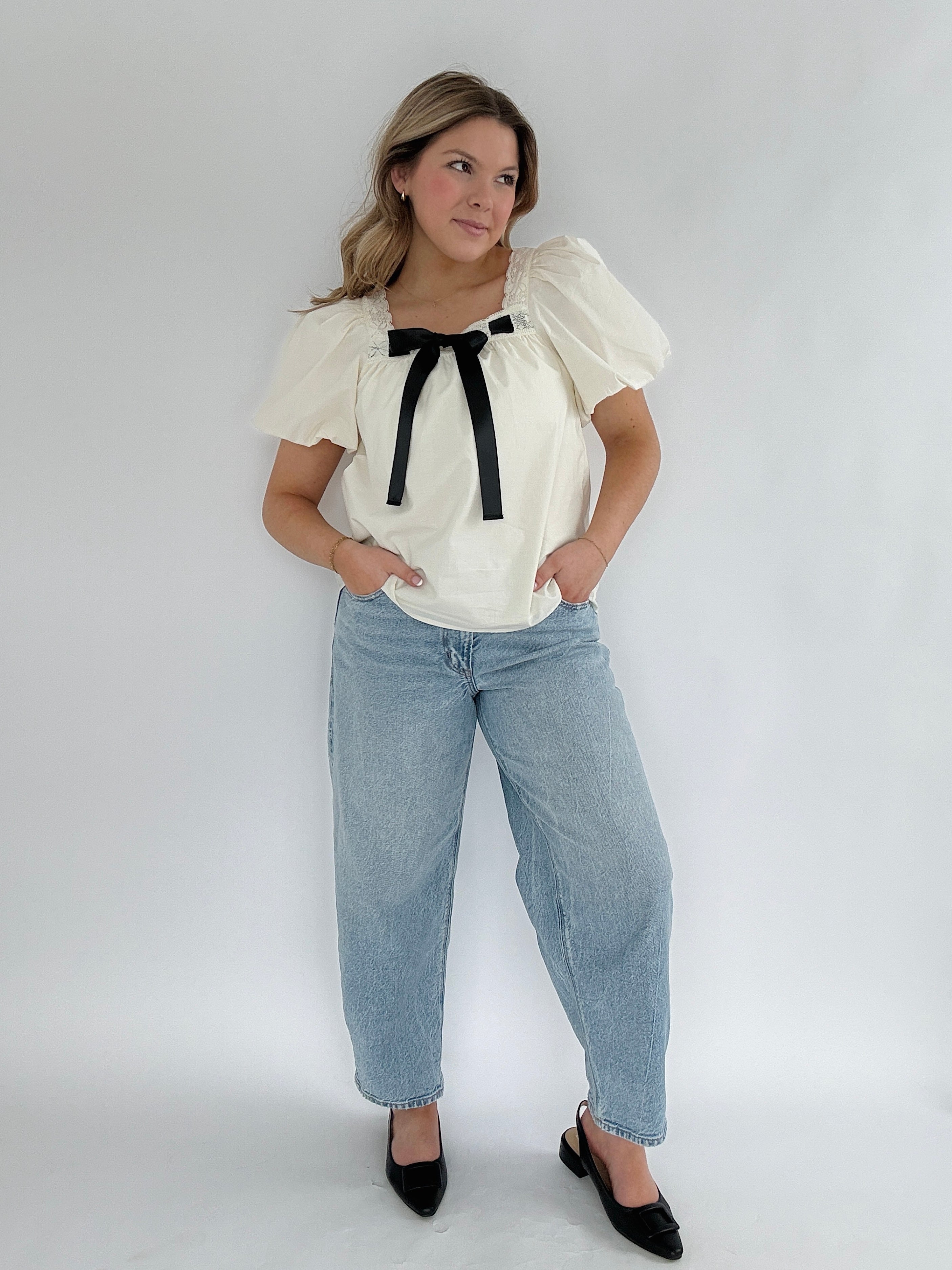 Ellie Bow Top Outfit