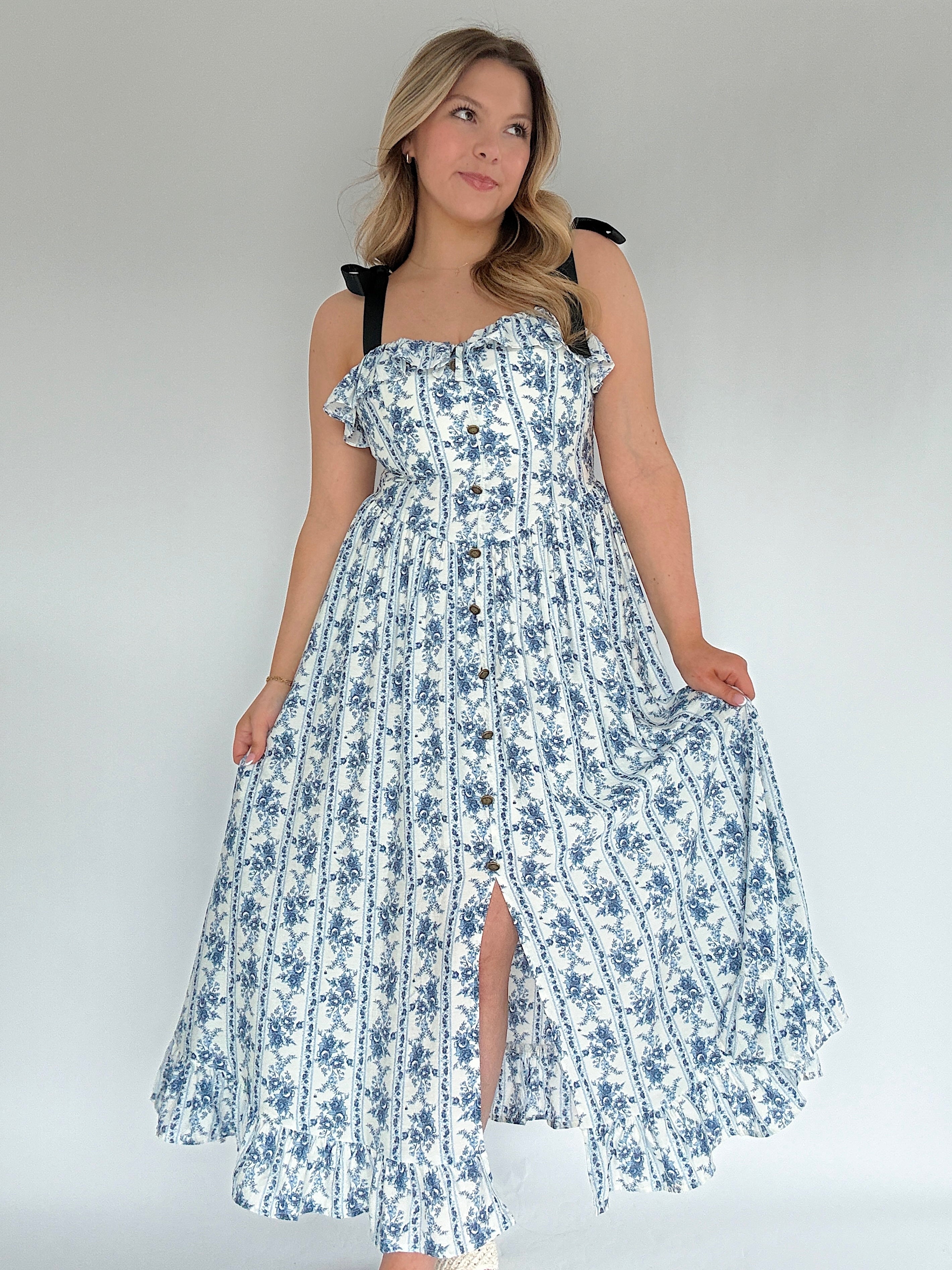 Evangeline Floral Midi Dress