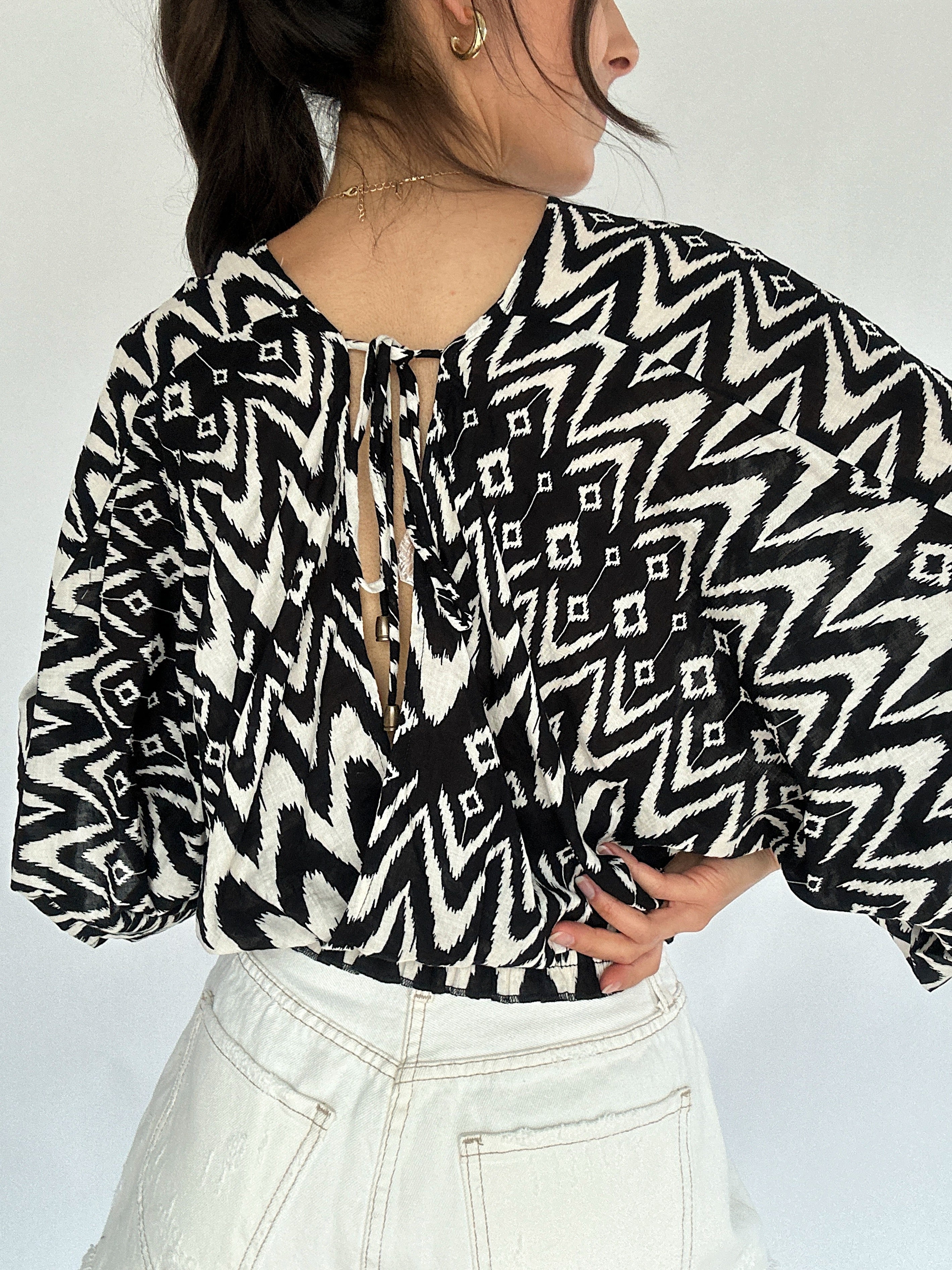 Evelynn Smocked Top Back Detail