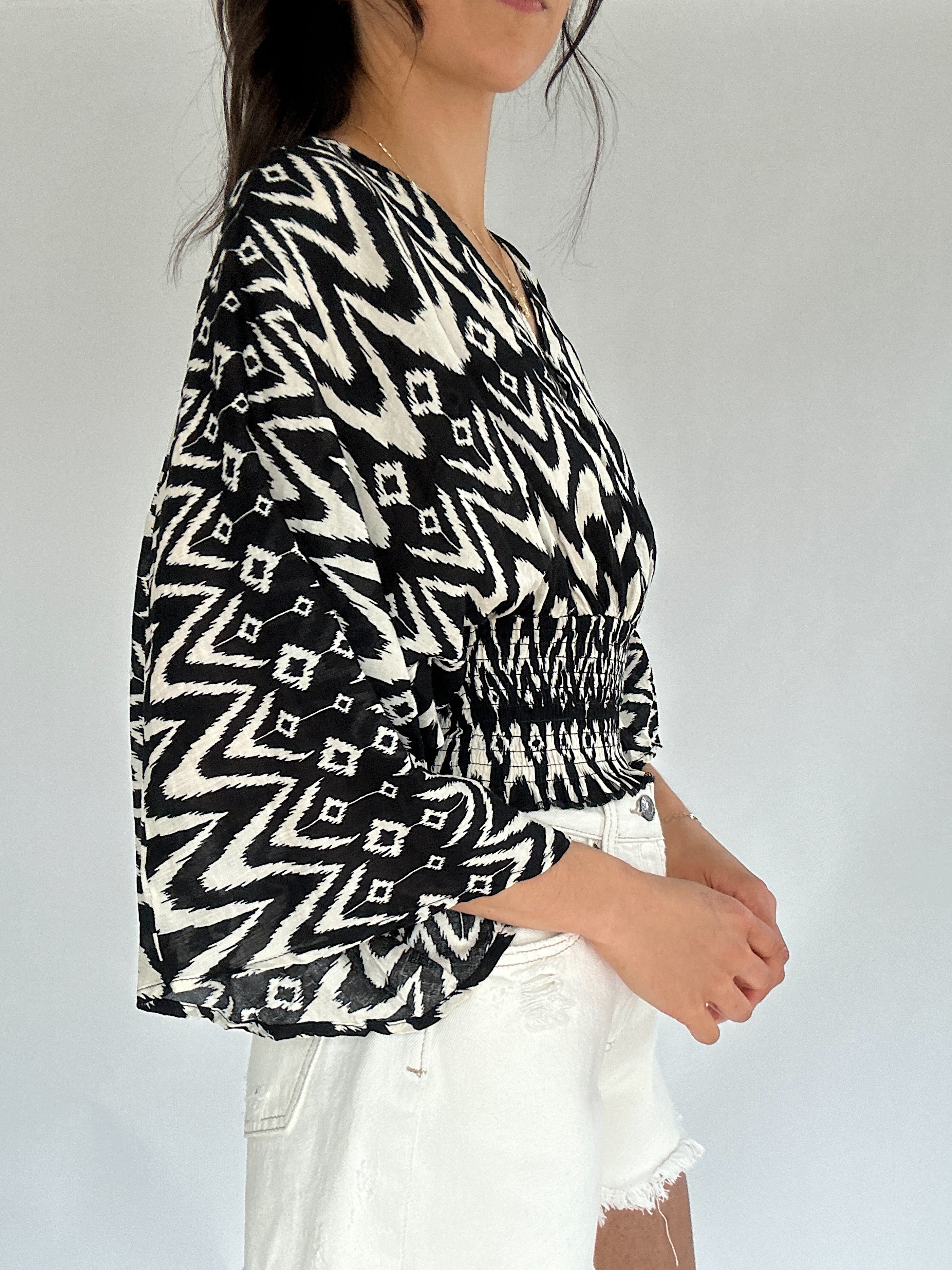 Evelynn Smocked Top Side