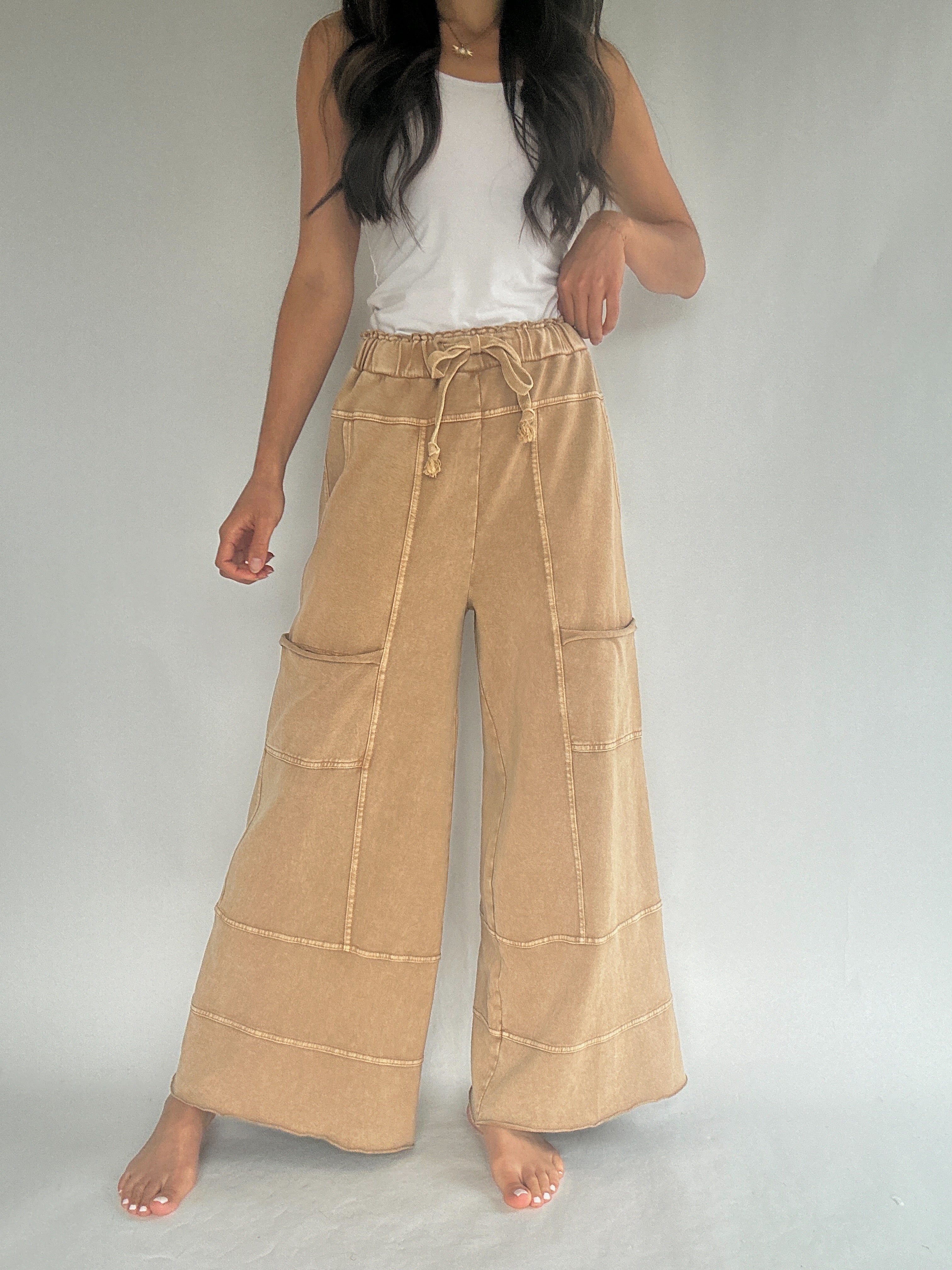 Traveller Wide Leg Pants - Camel – Blue Magnolia