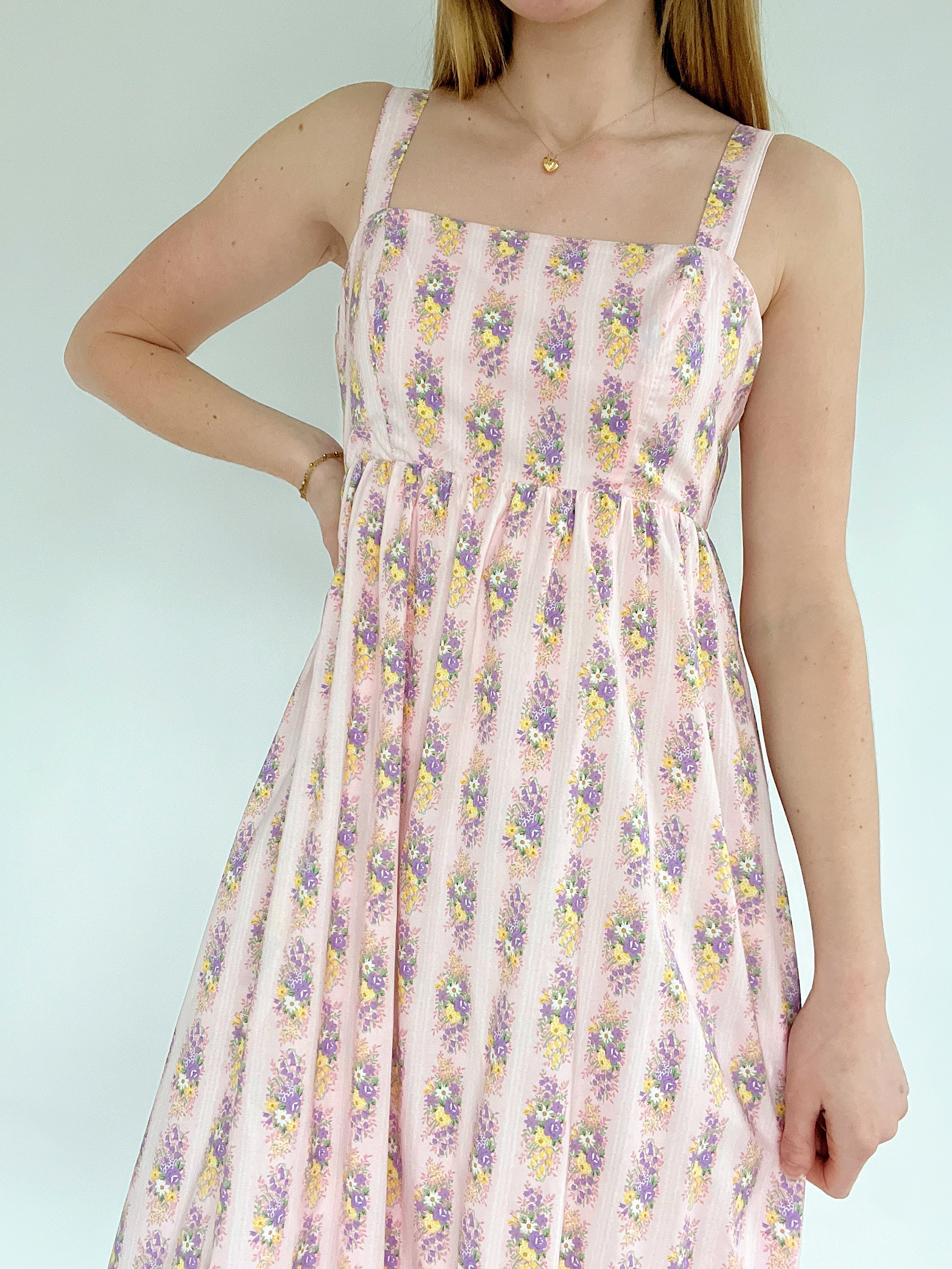 Flower Bouquet Maxi Dress Top