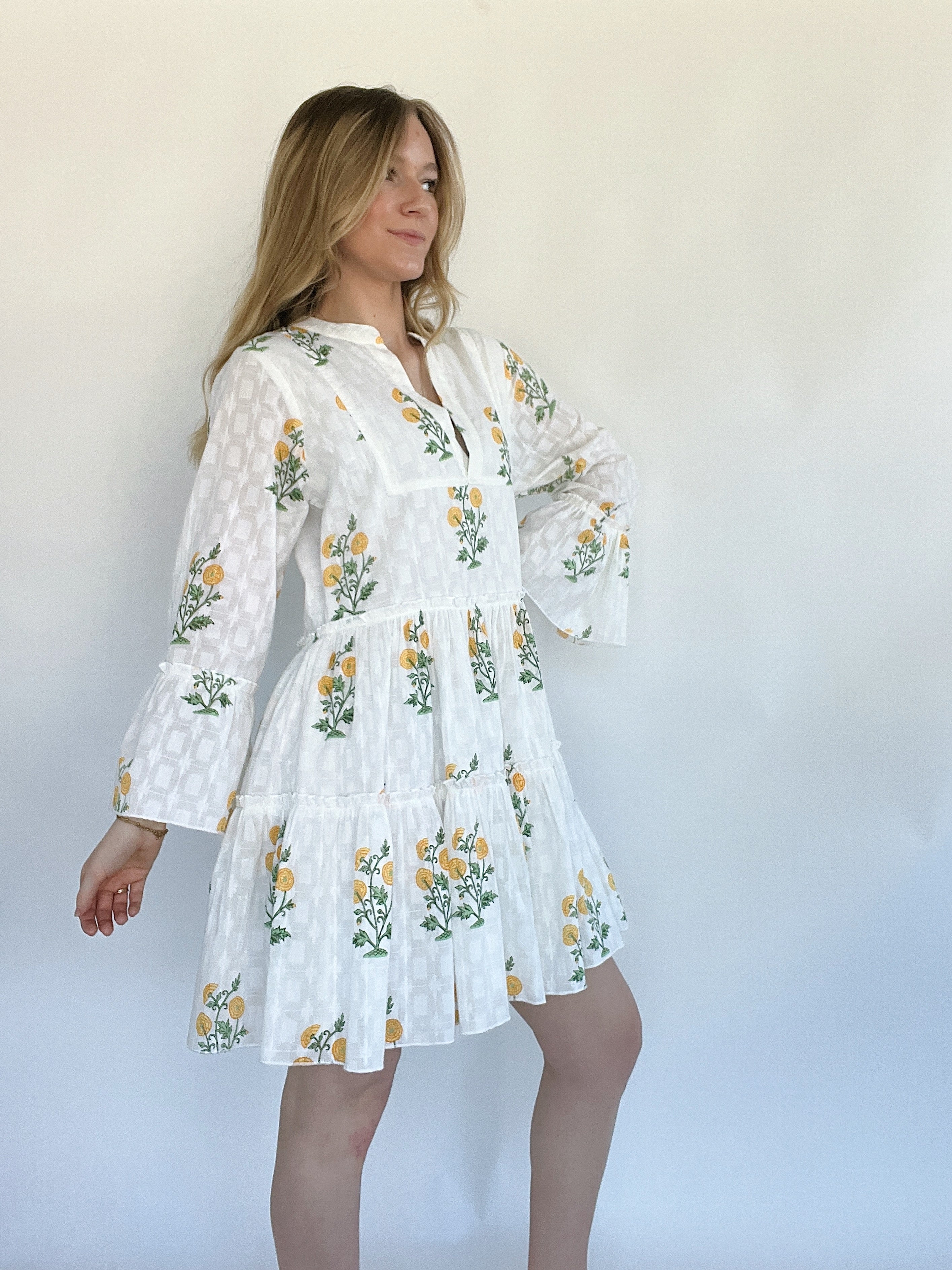 Flower In The Field Mini Dress Angled