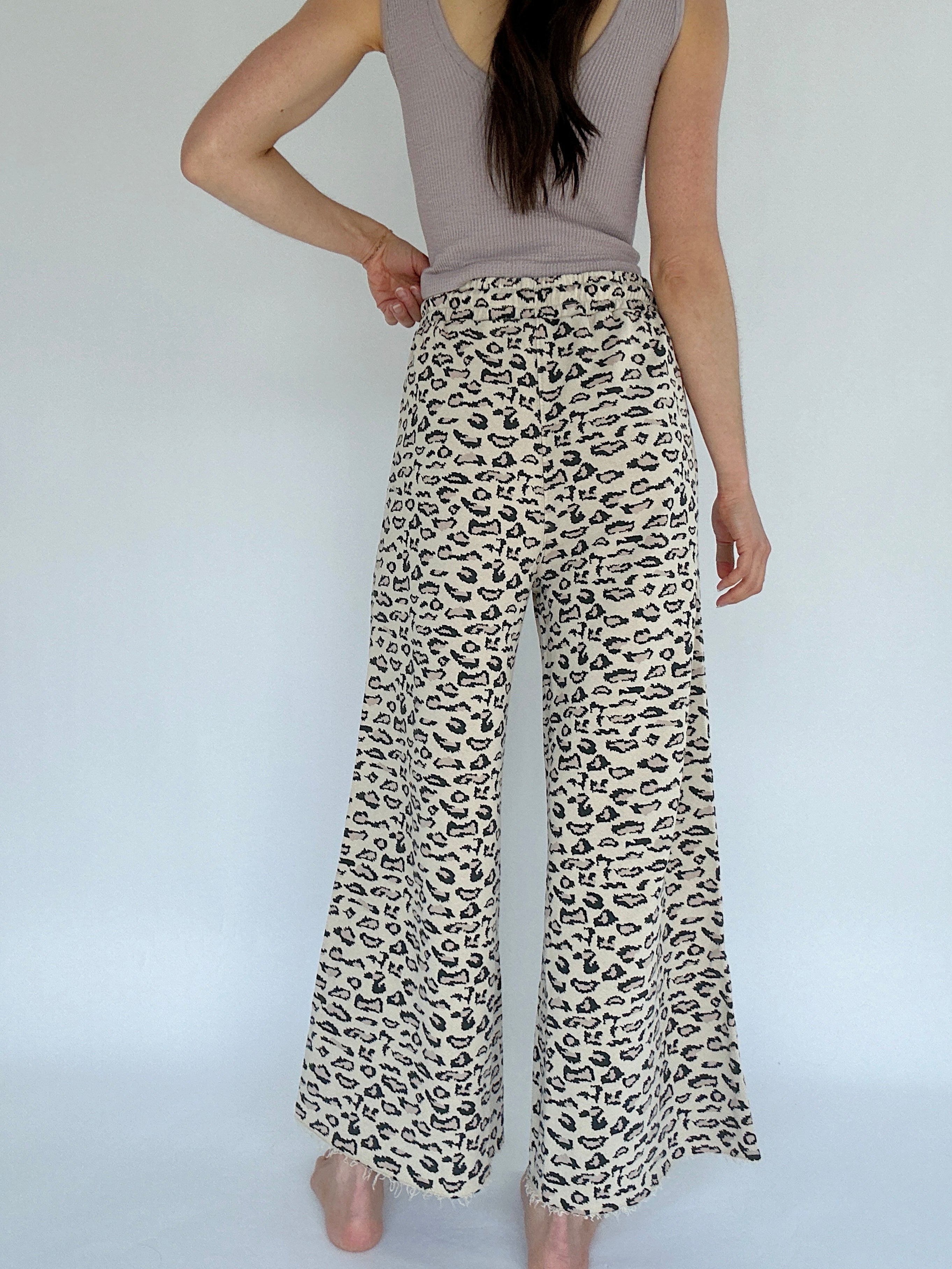 Forever Wild Wide Leg Pants Mocha Back