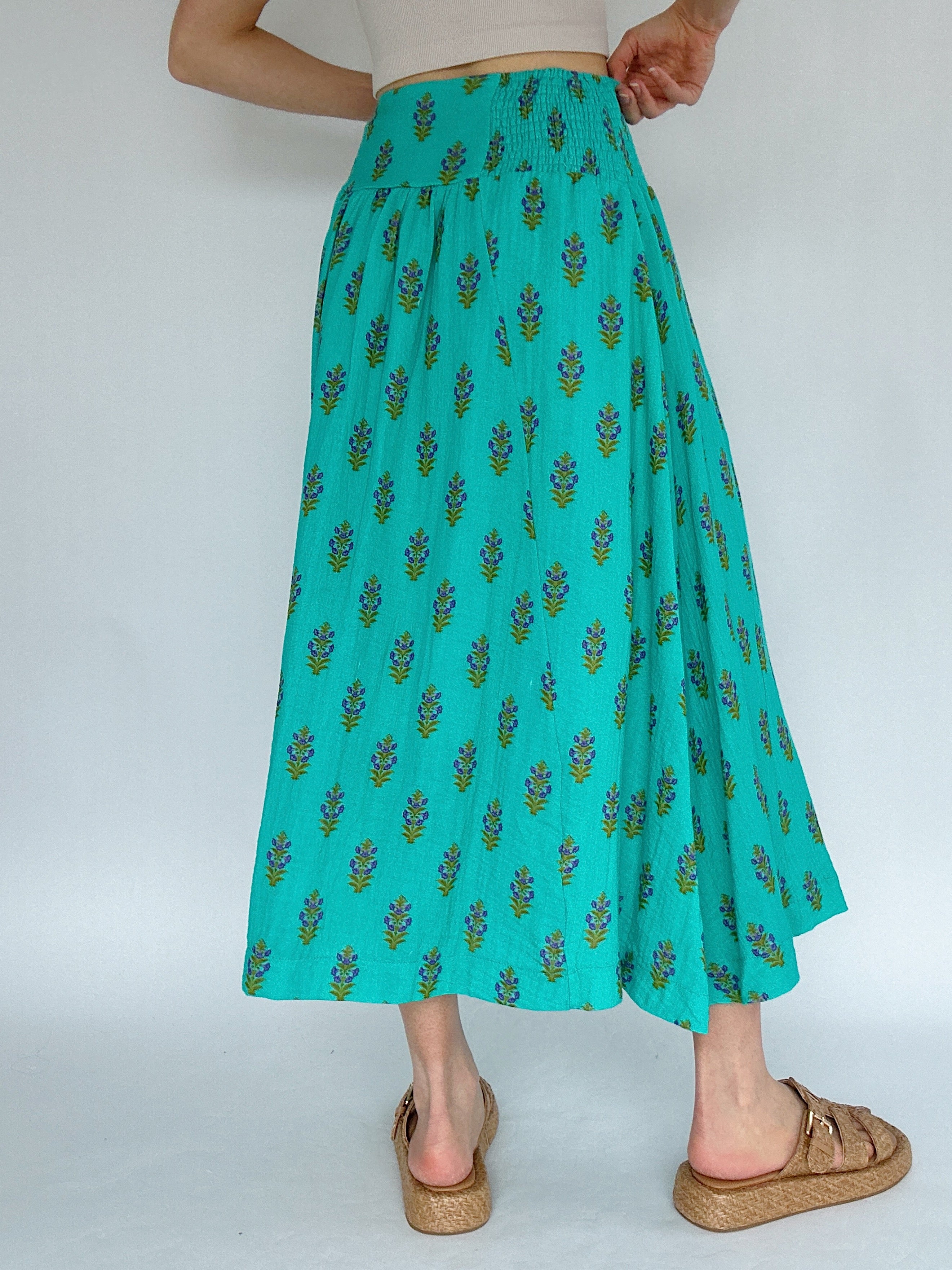 Full Bloom Maxi Skirt Back