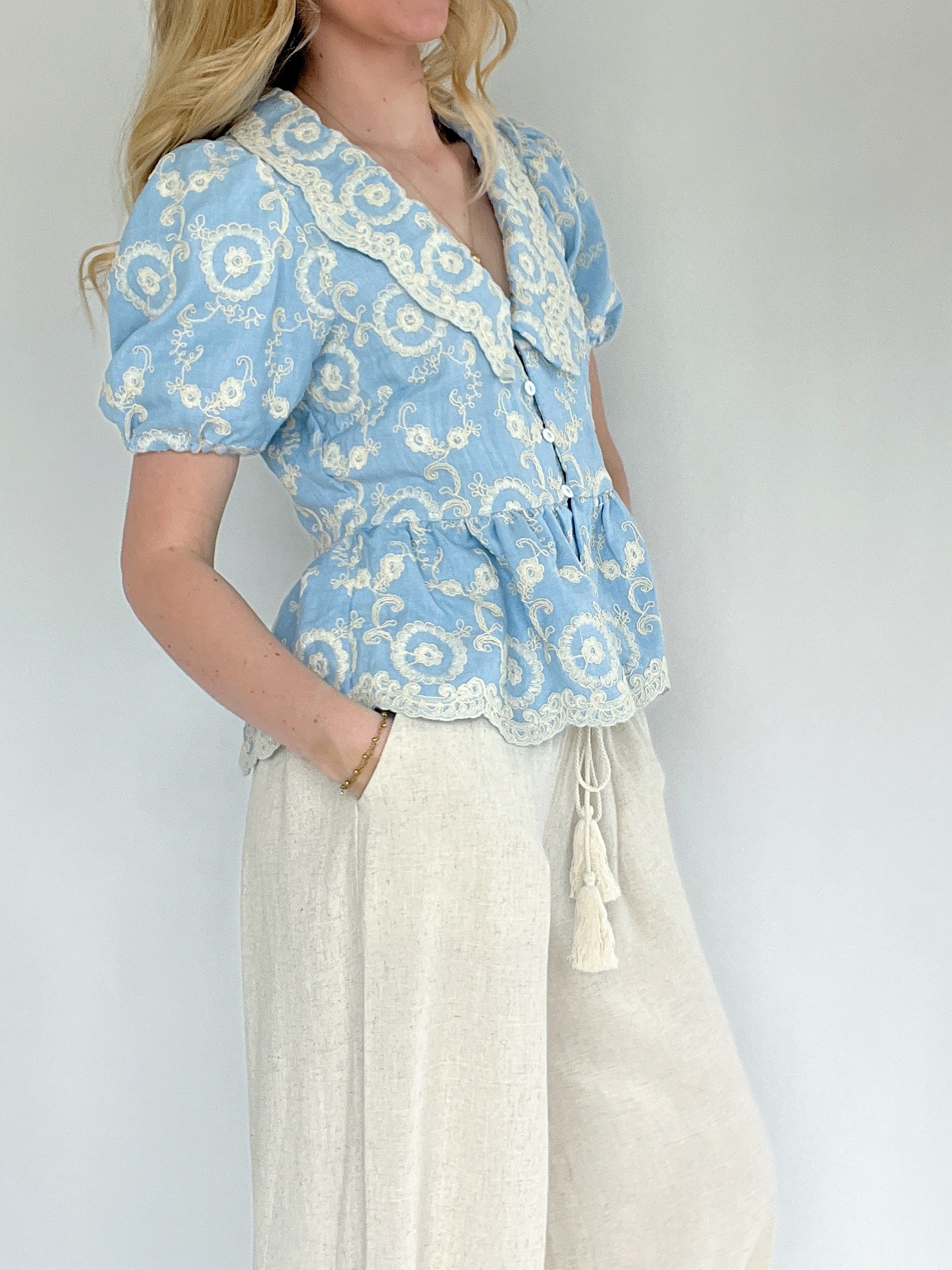 Harper Embroidered Top