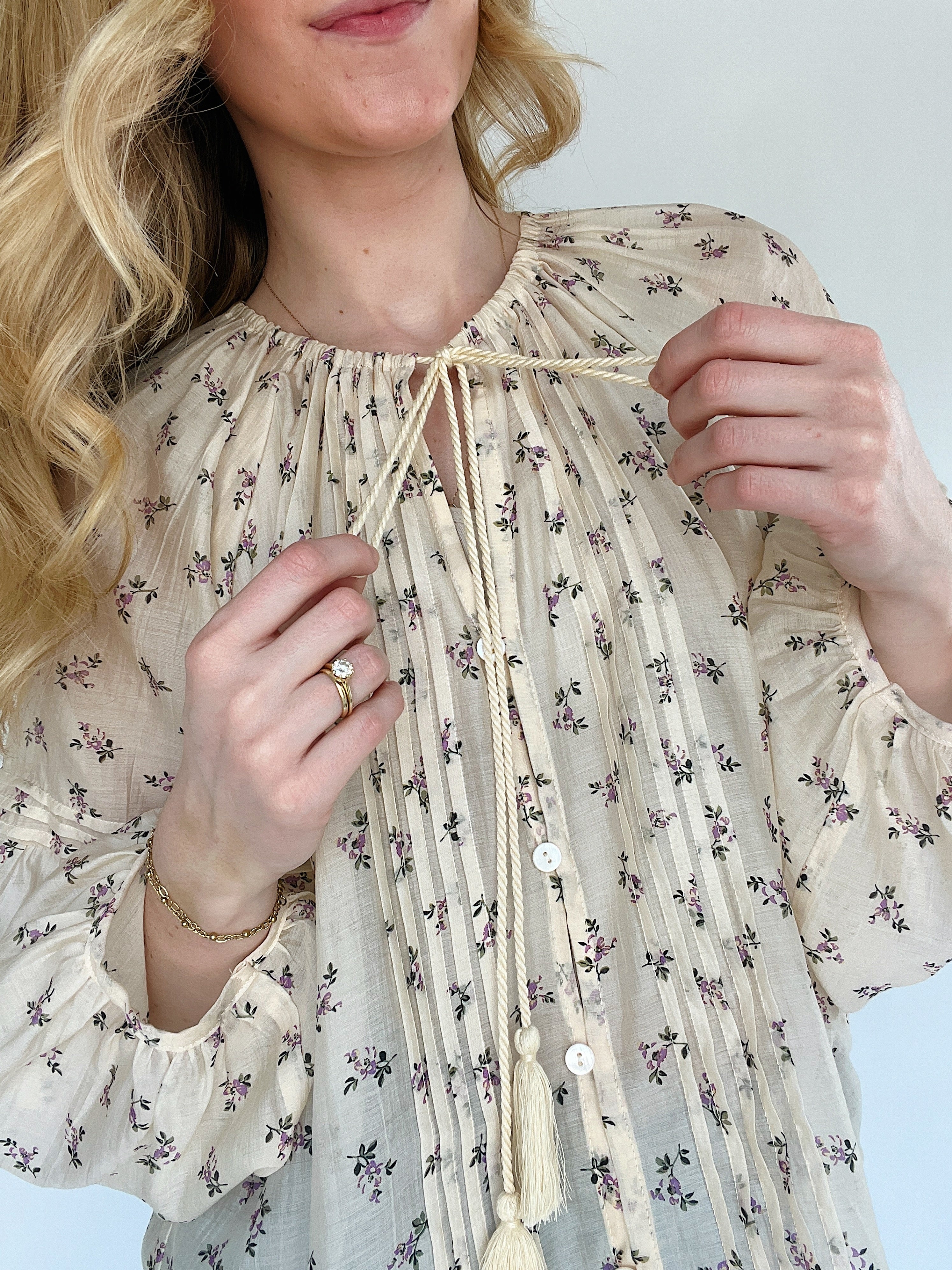 Honey Lavender Top Detail