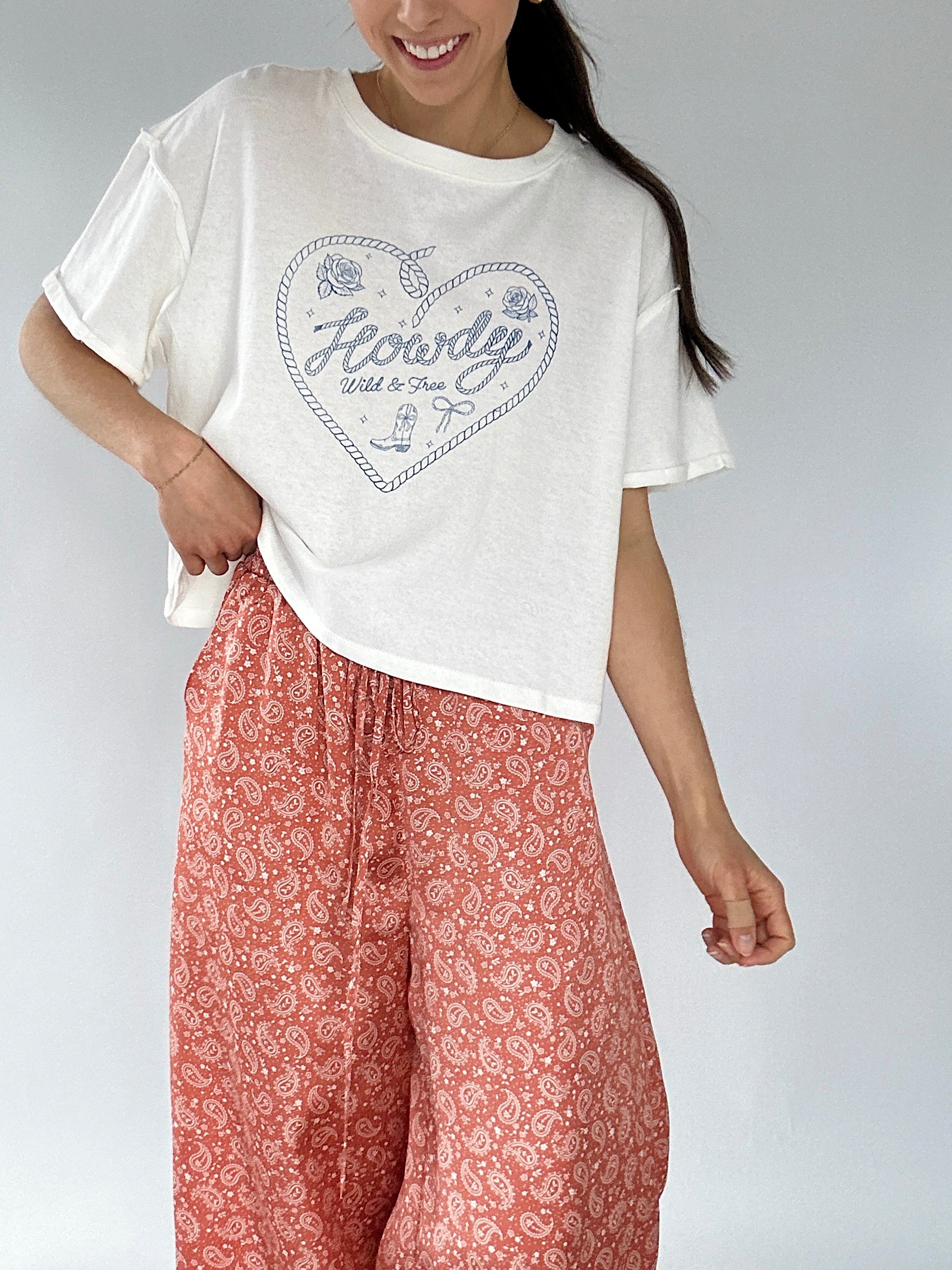 Howdy Graphic Tee Front