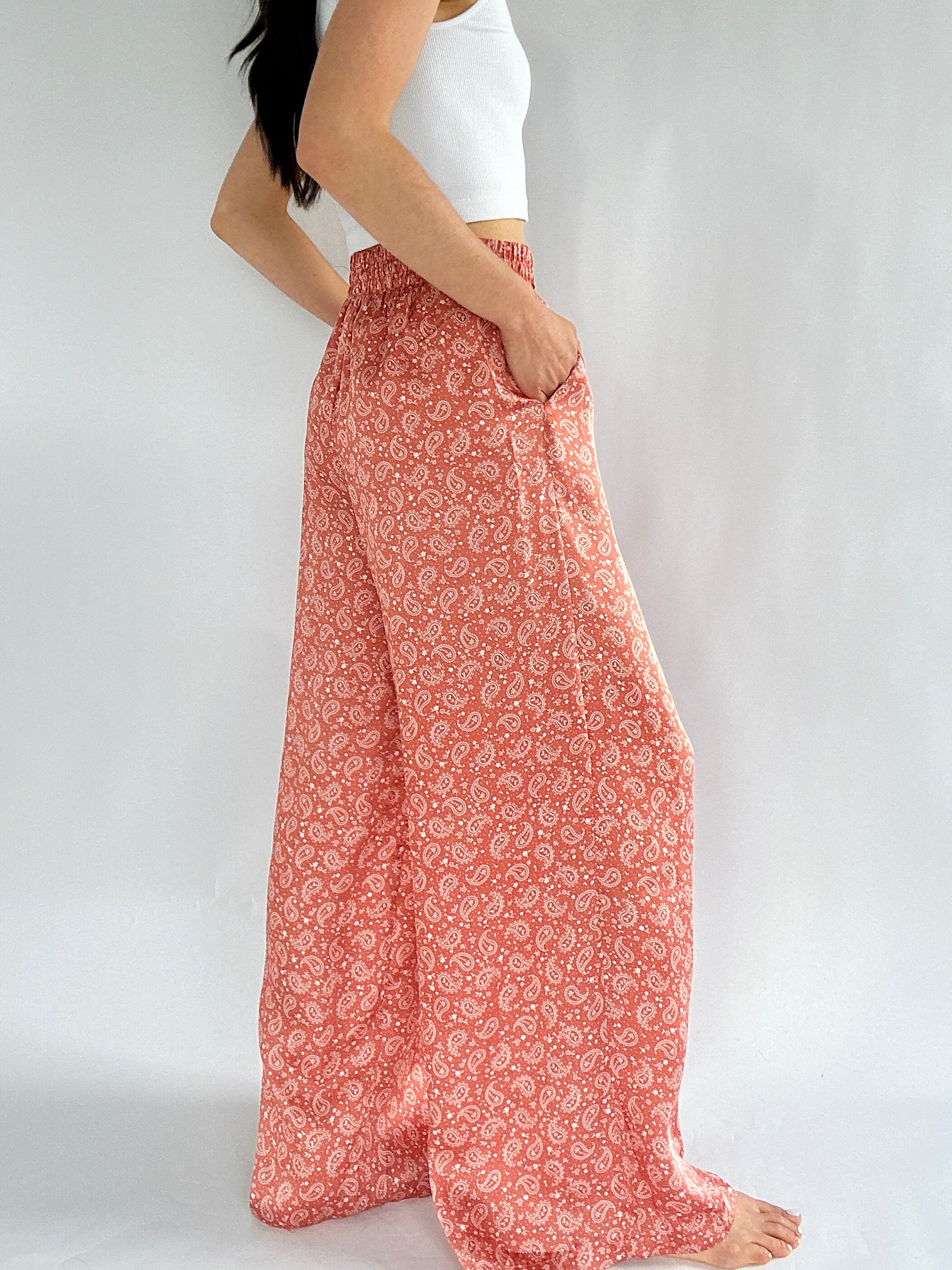 In The Moment Paisley Pants Side