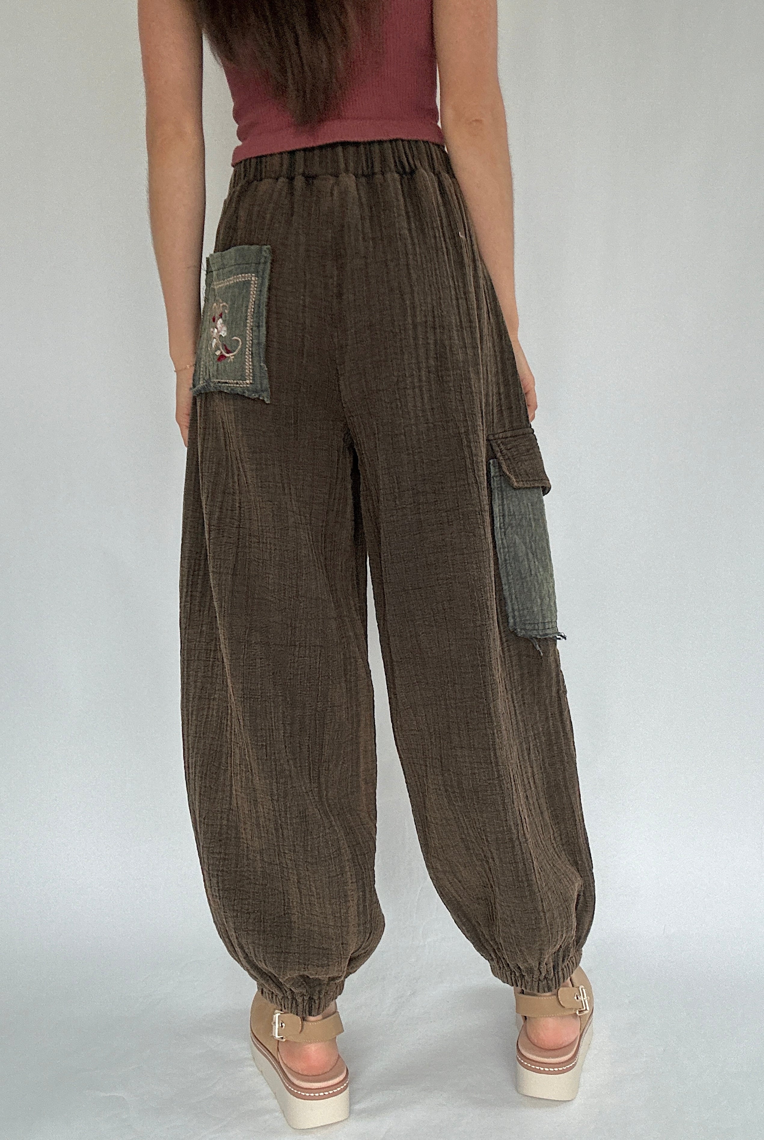 Kagen Embroidered Pants Back