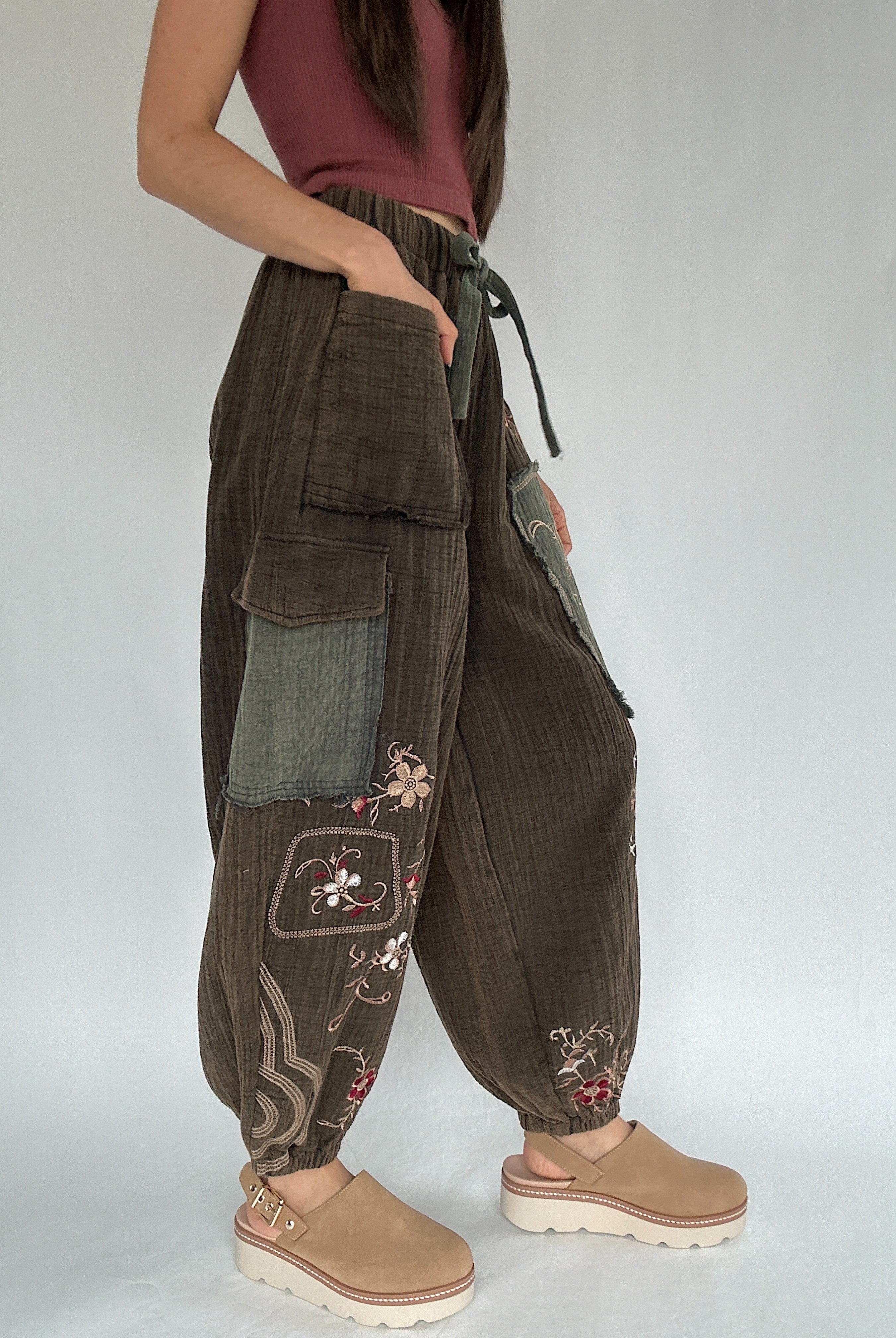 Kagen Embroidered Pants Side 2