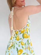 Lemonade Maxi Dress Halter Detail