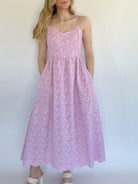 Mia Rose Embroidered Midi Dress