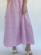 Mia Rose Embroidered Midi Dress Skirt