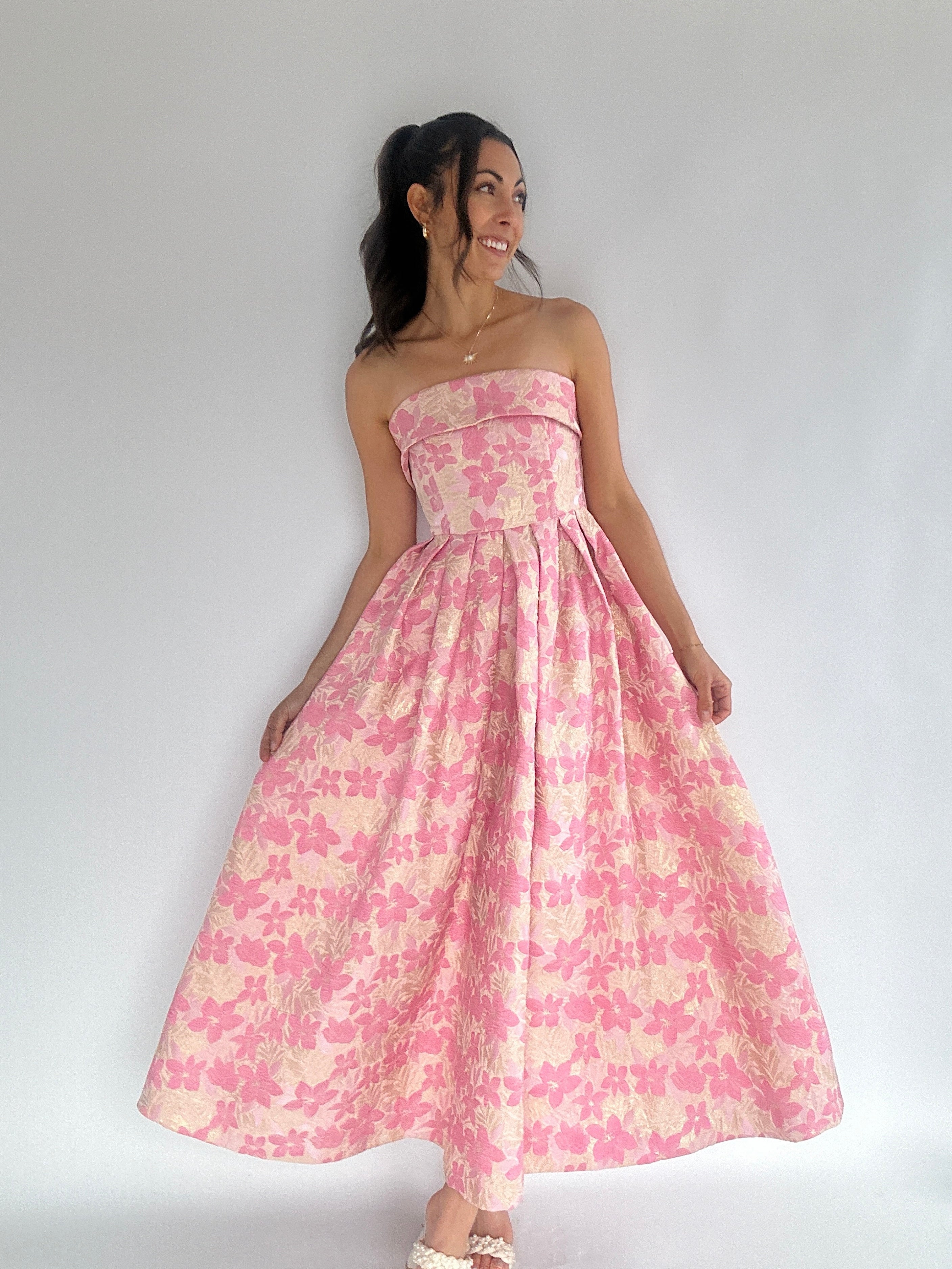 Miss Audrey Floral Midi Dress Skirt