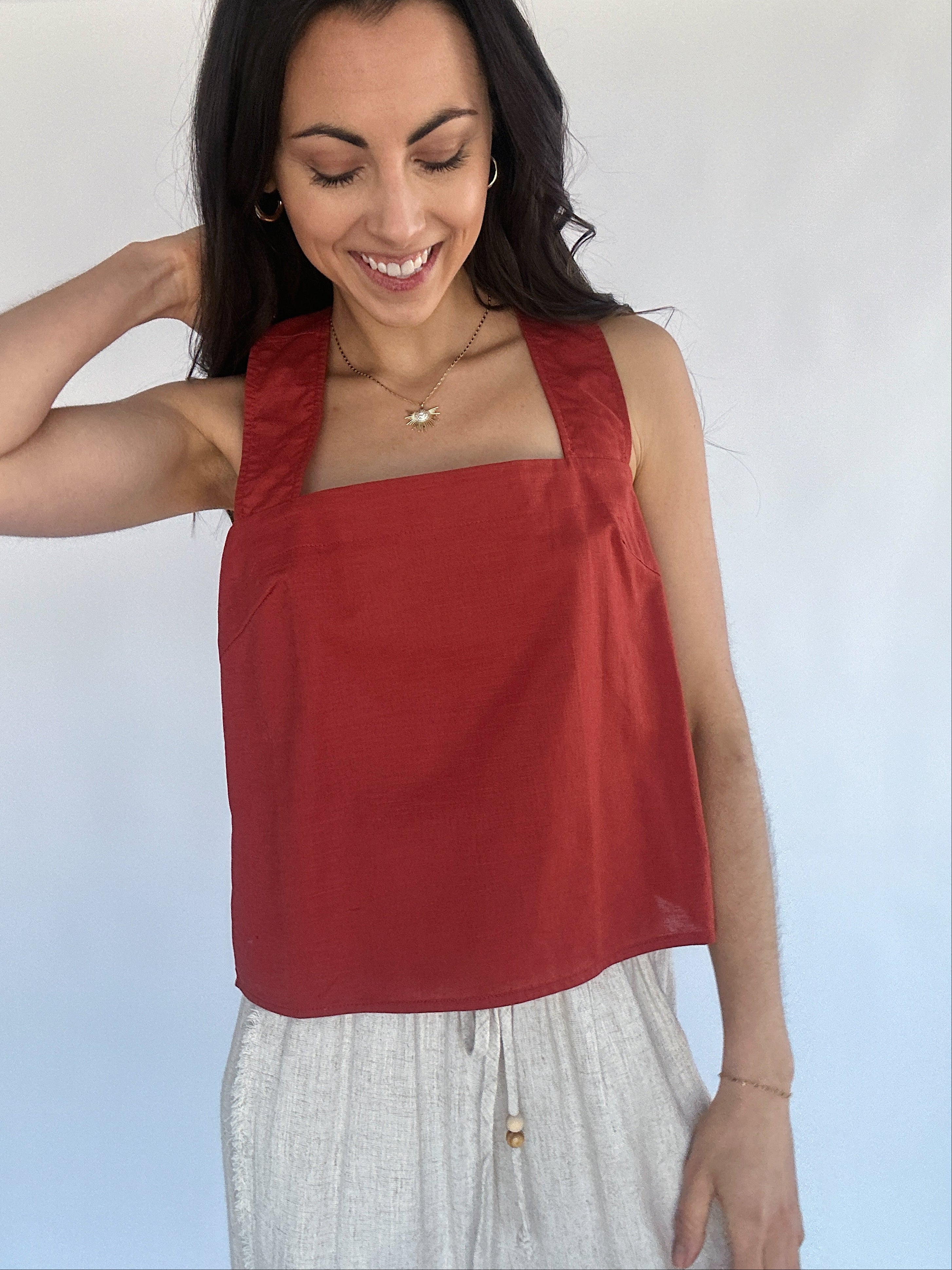 Monterey Linen Top