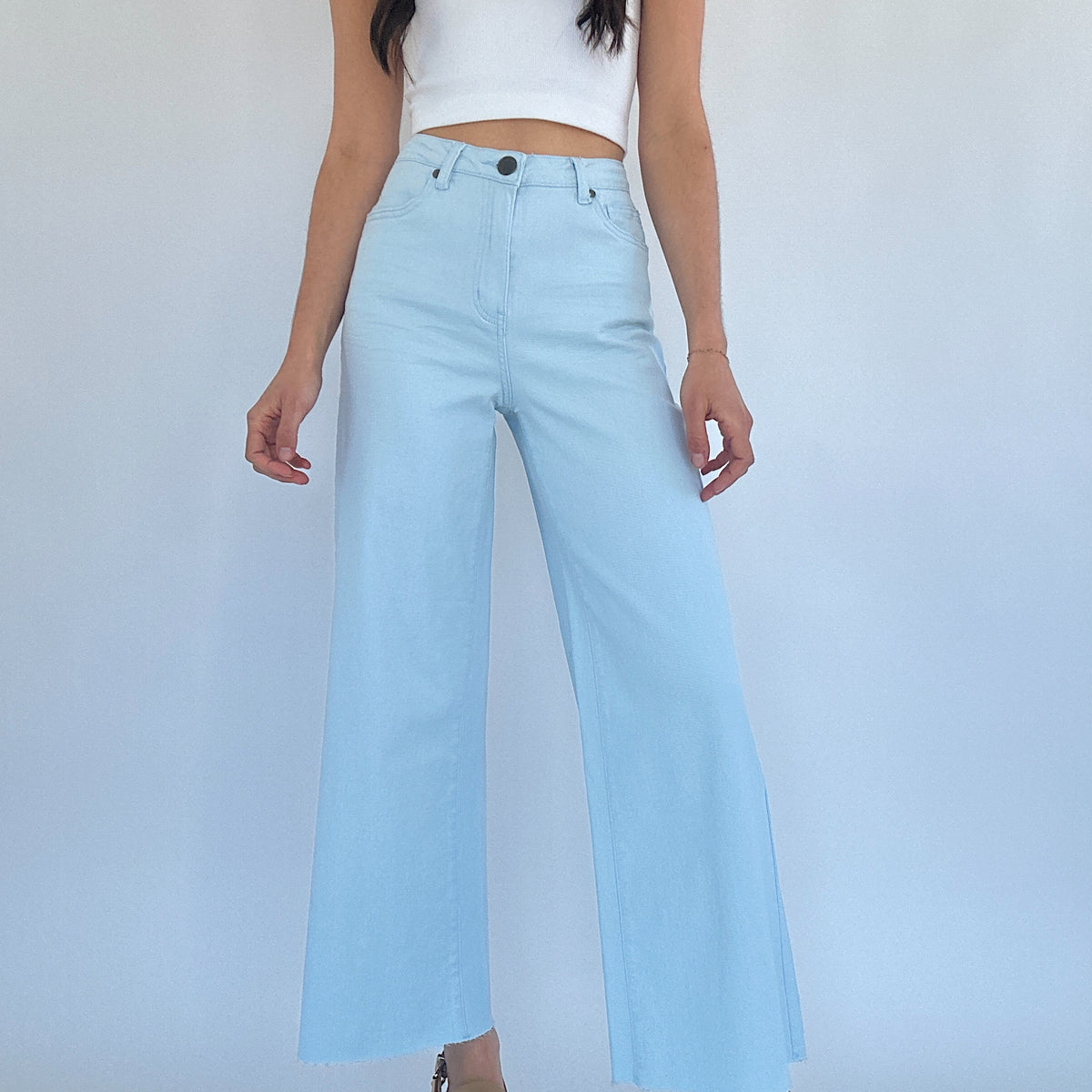Northwest Wide Leg Pants Light Blue - Main Image