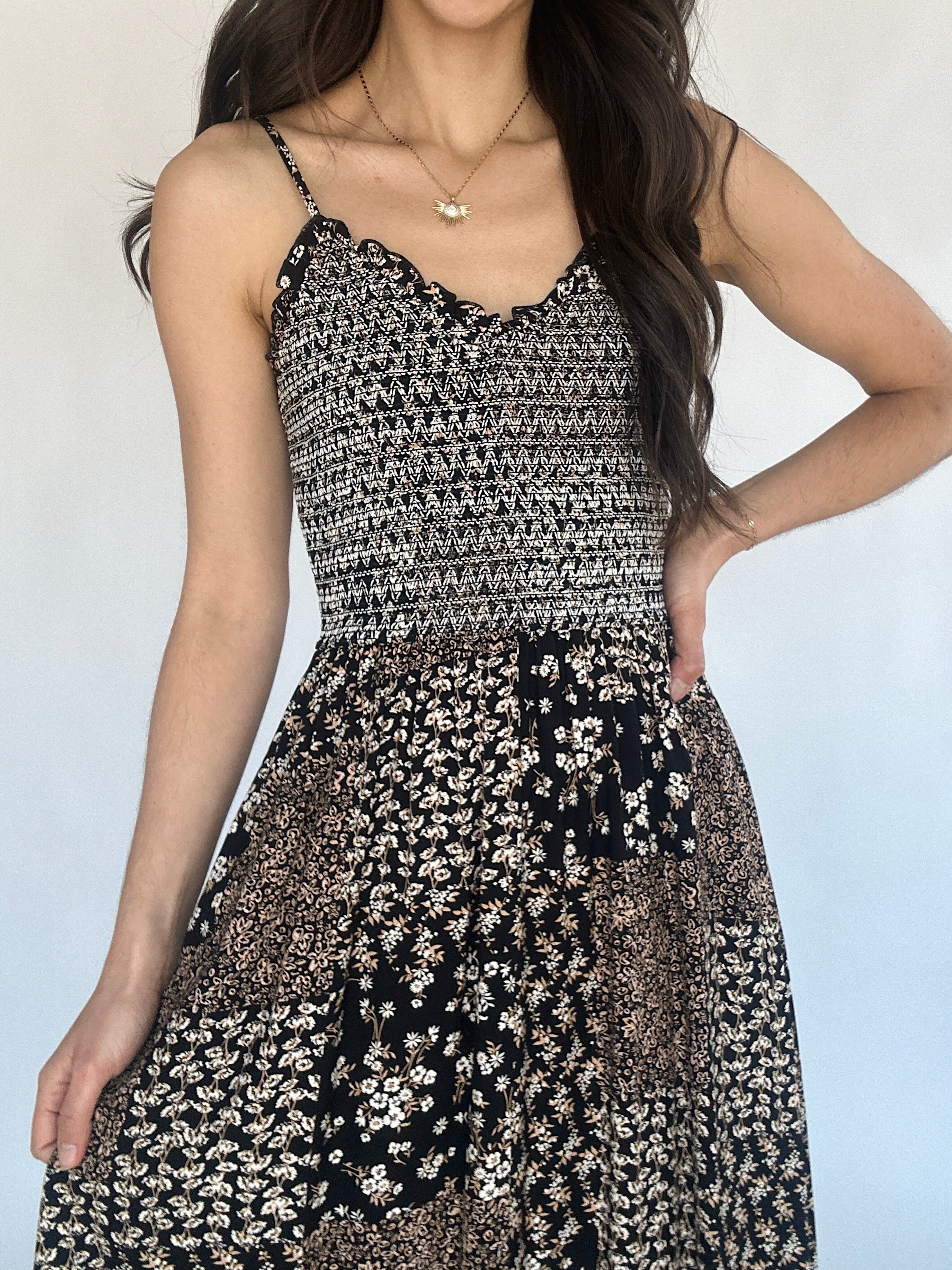 Nowhere Better Maxi Dress Top Detail