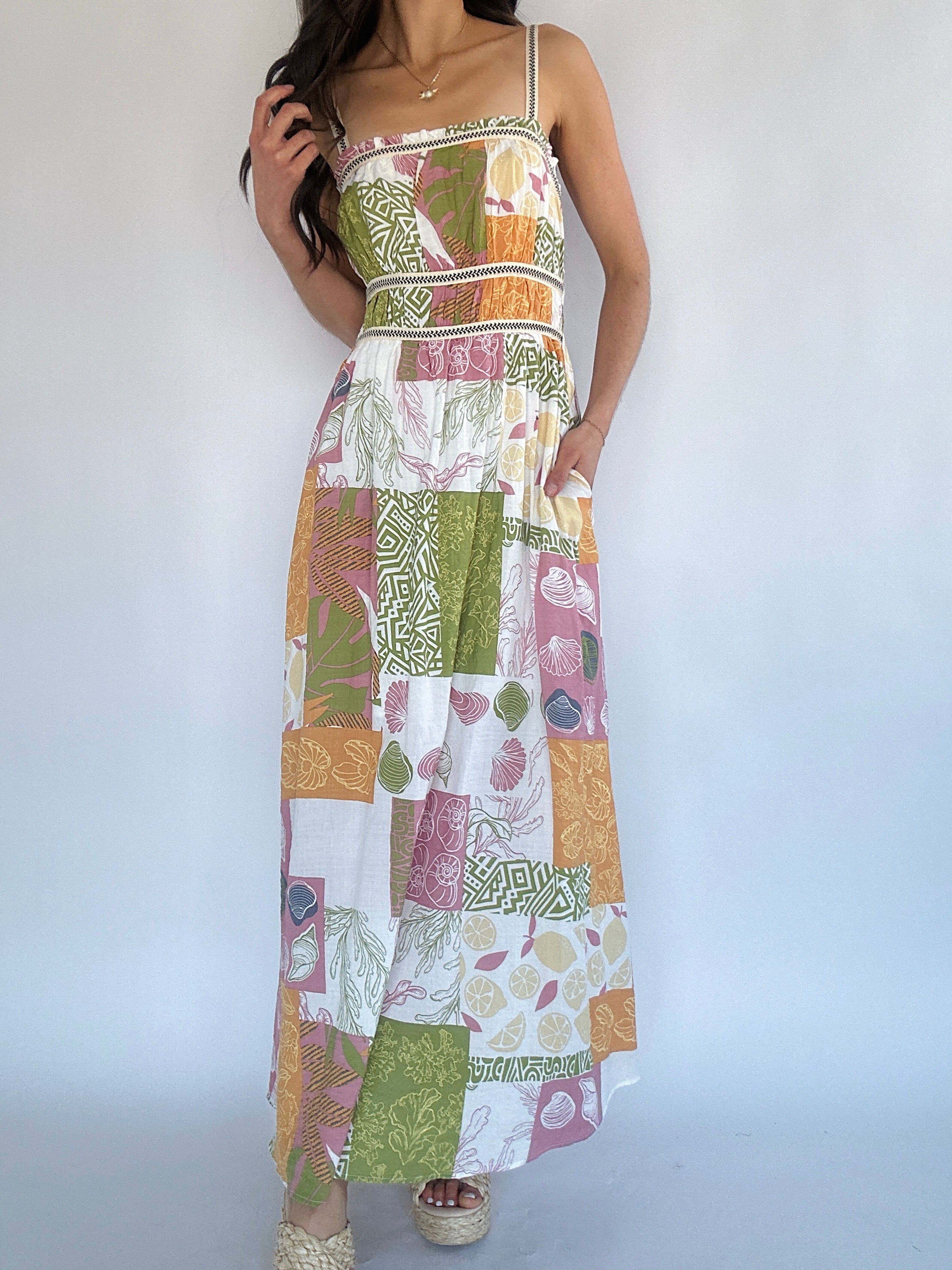 Oceanside Maxi Dress Up Close