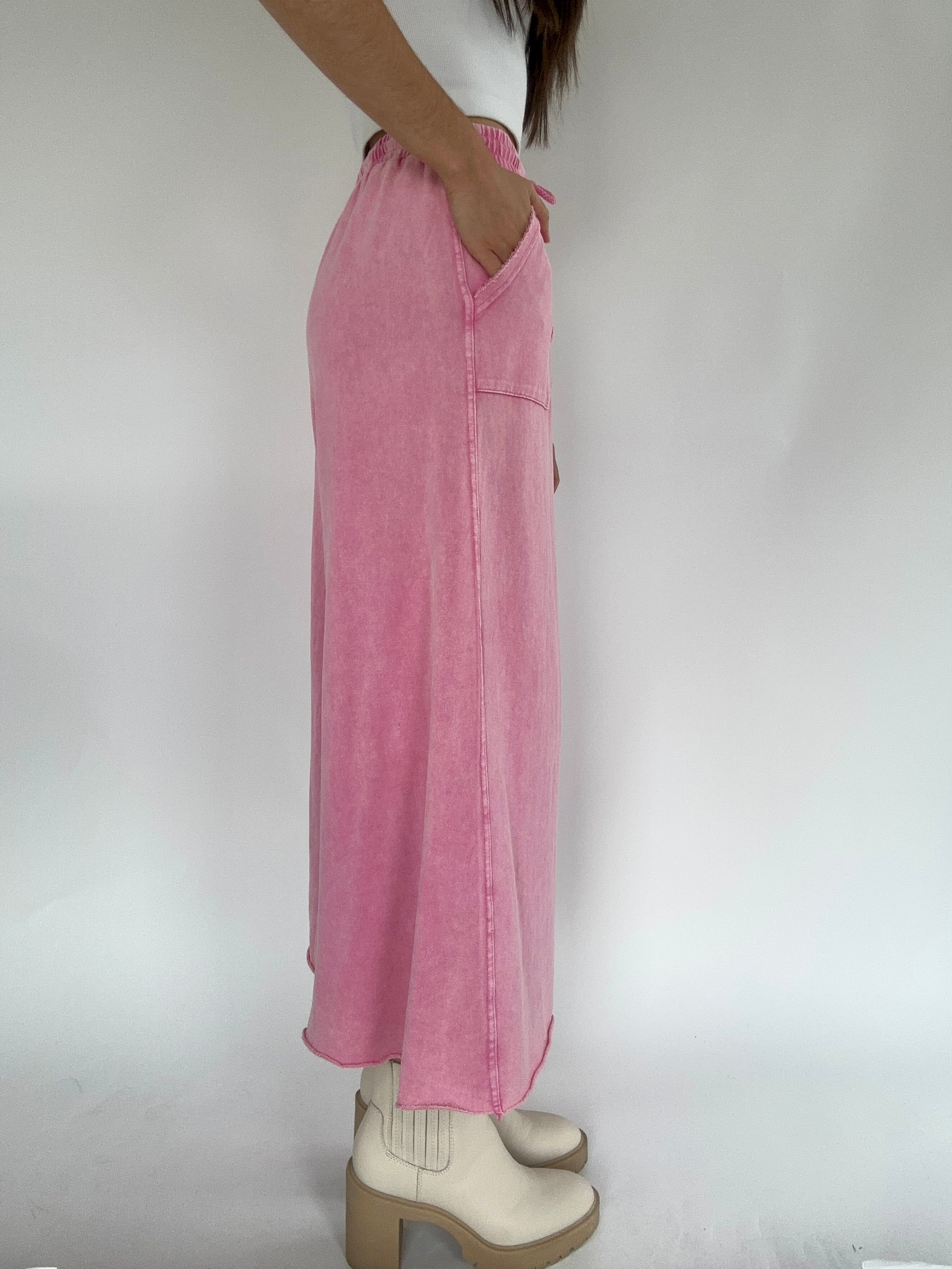 On The Road Again Pants Barbie Pink Side