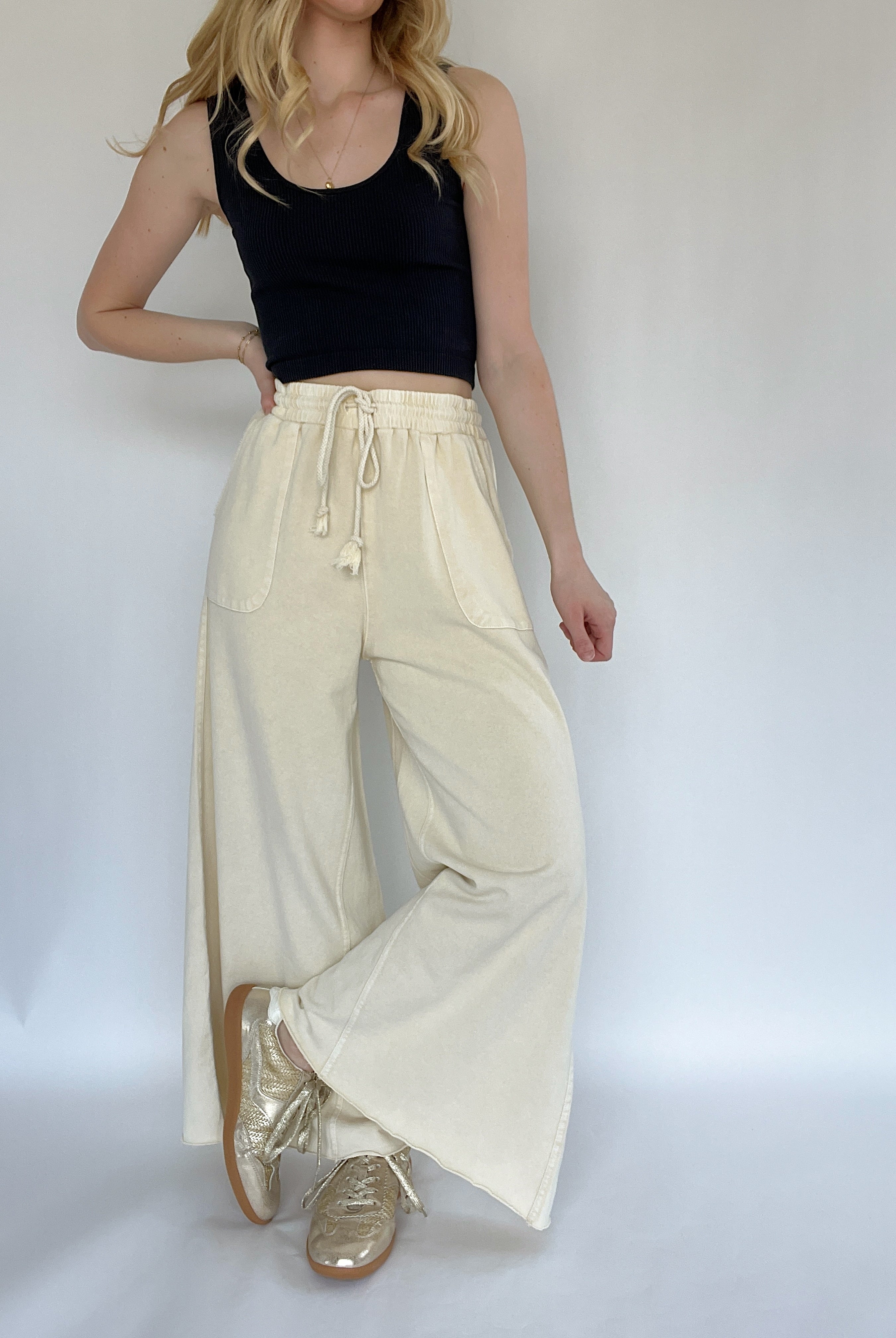 On The Road Again Pants Ecru
