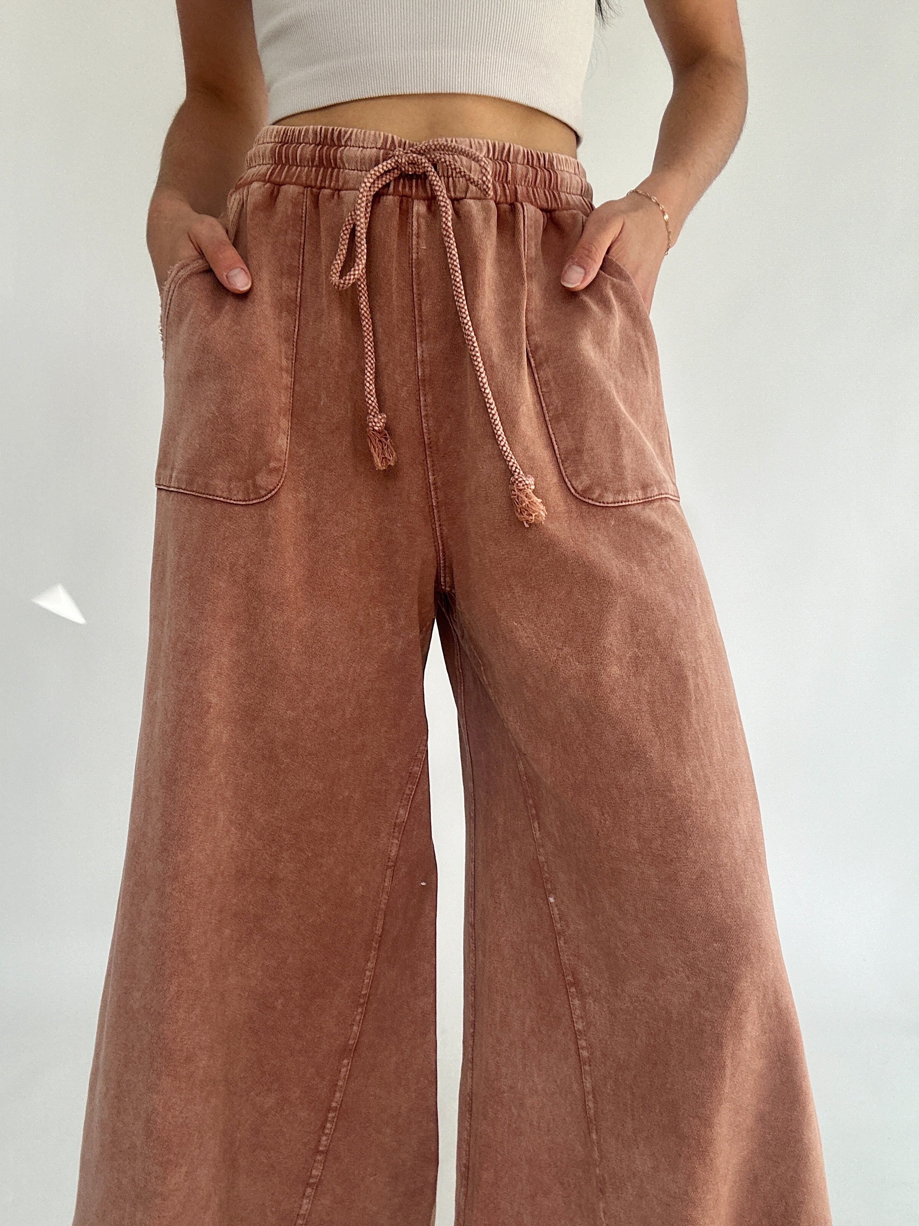 On The Road Again Pants Red Bean Top