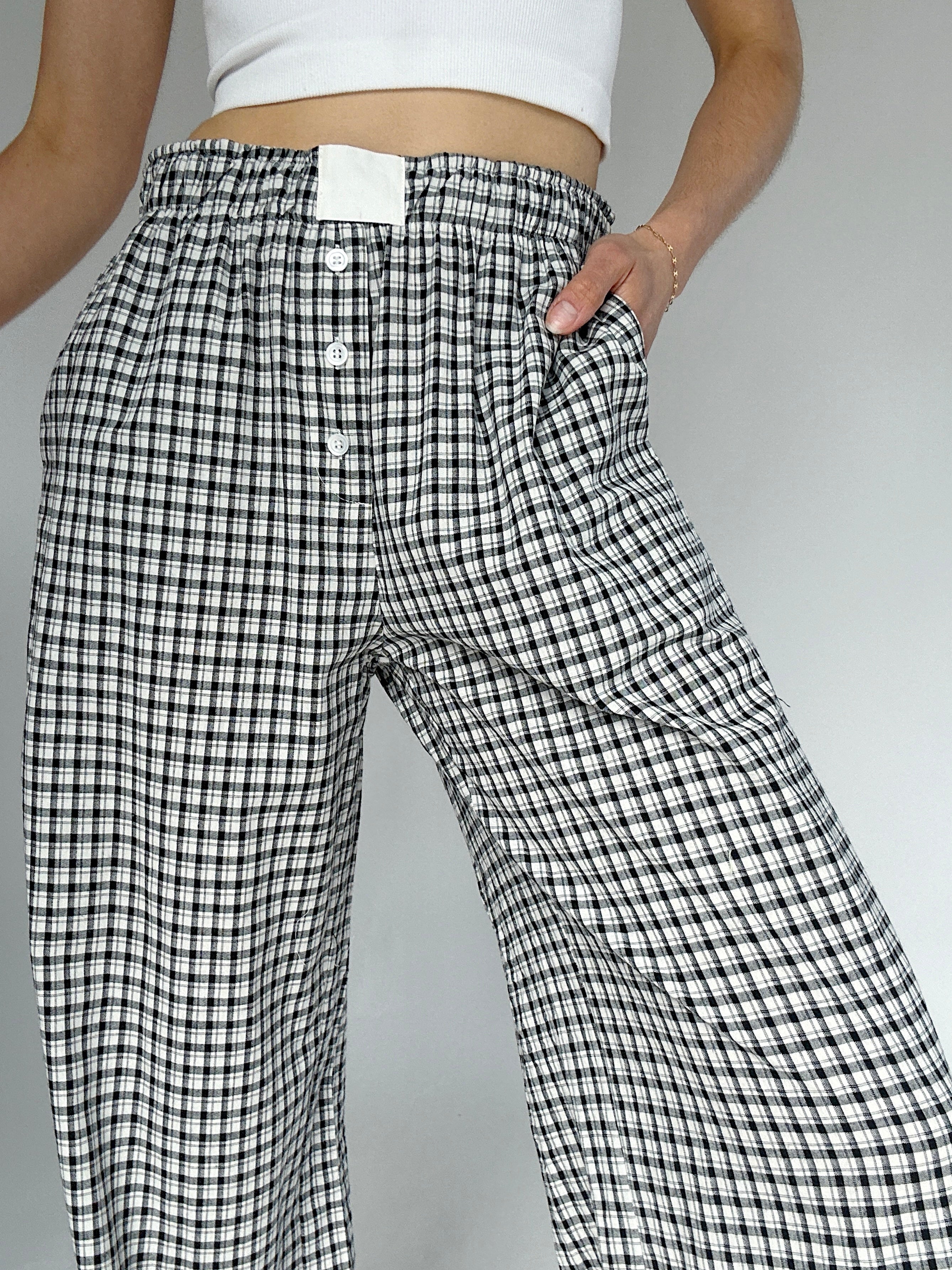 On Time Boxer Pants Black Waist