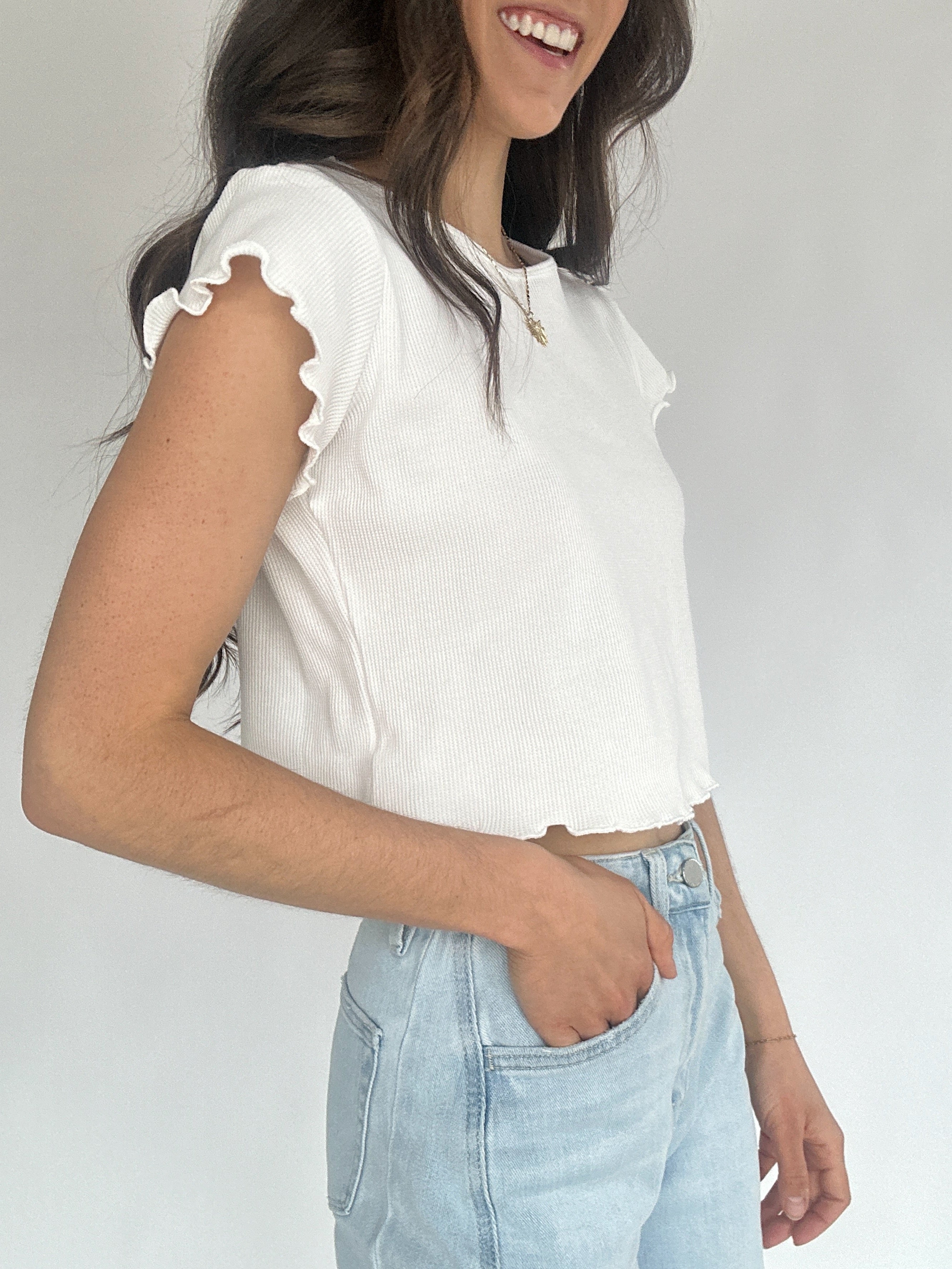 Rather Be Waffle Tee Side