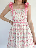 Rosie Pink Bow Dress Top