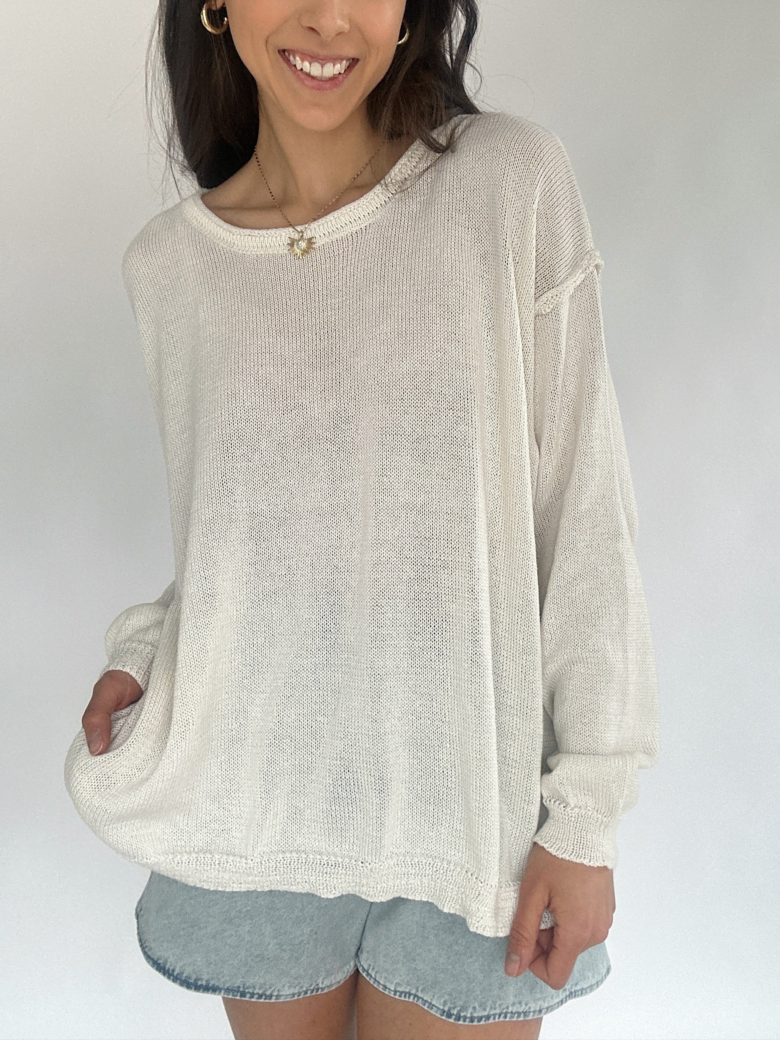 Second Wind Sweater White Front