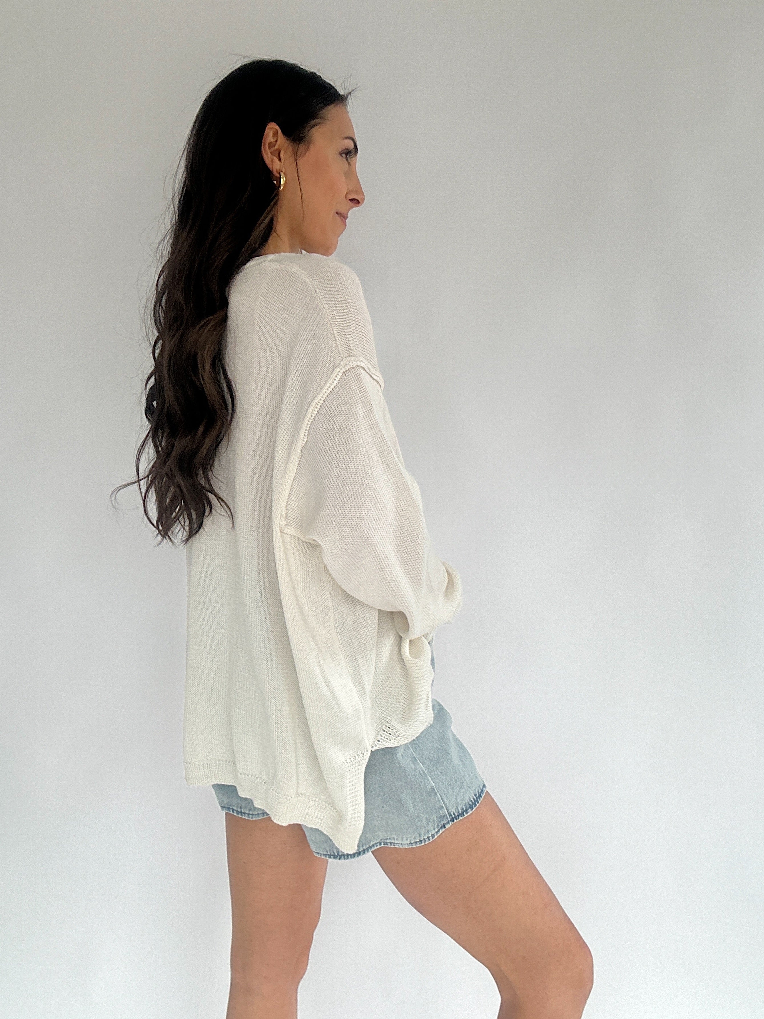 Second Wind Sweater White Side