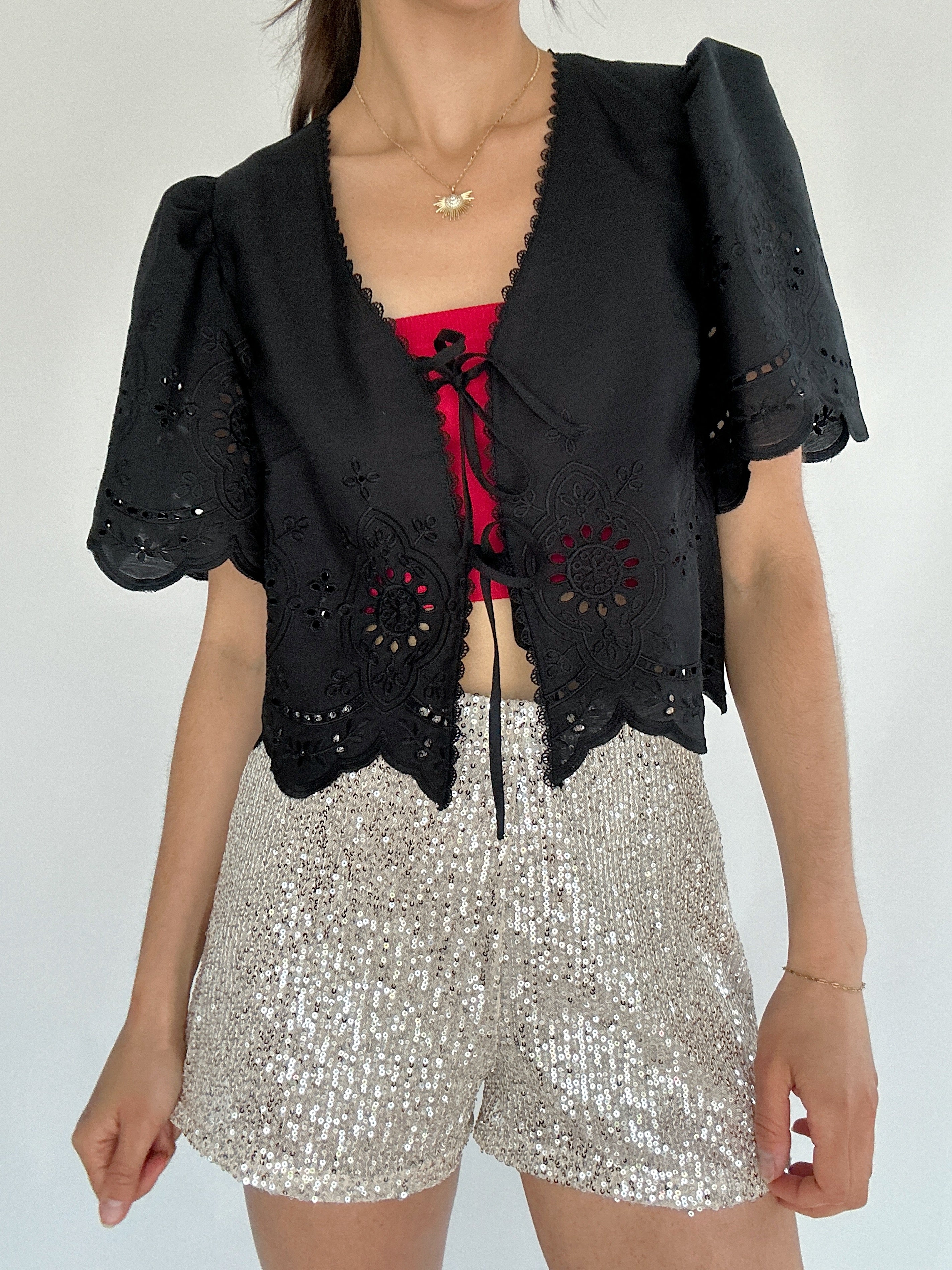 So Into You Tie Front Top Front