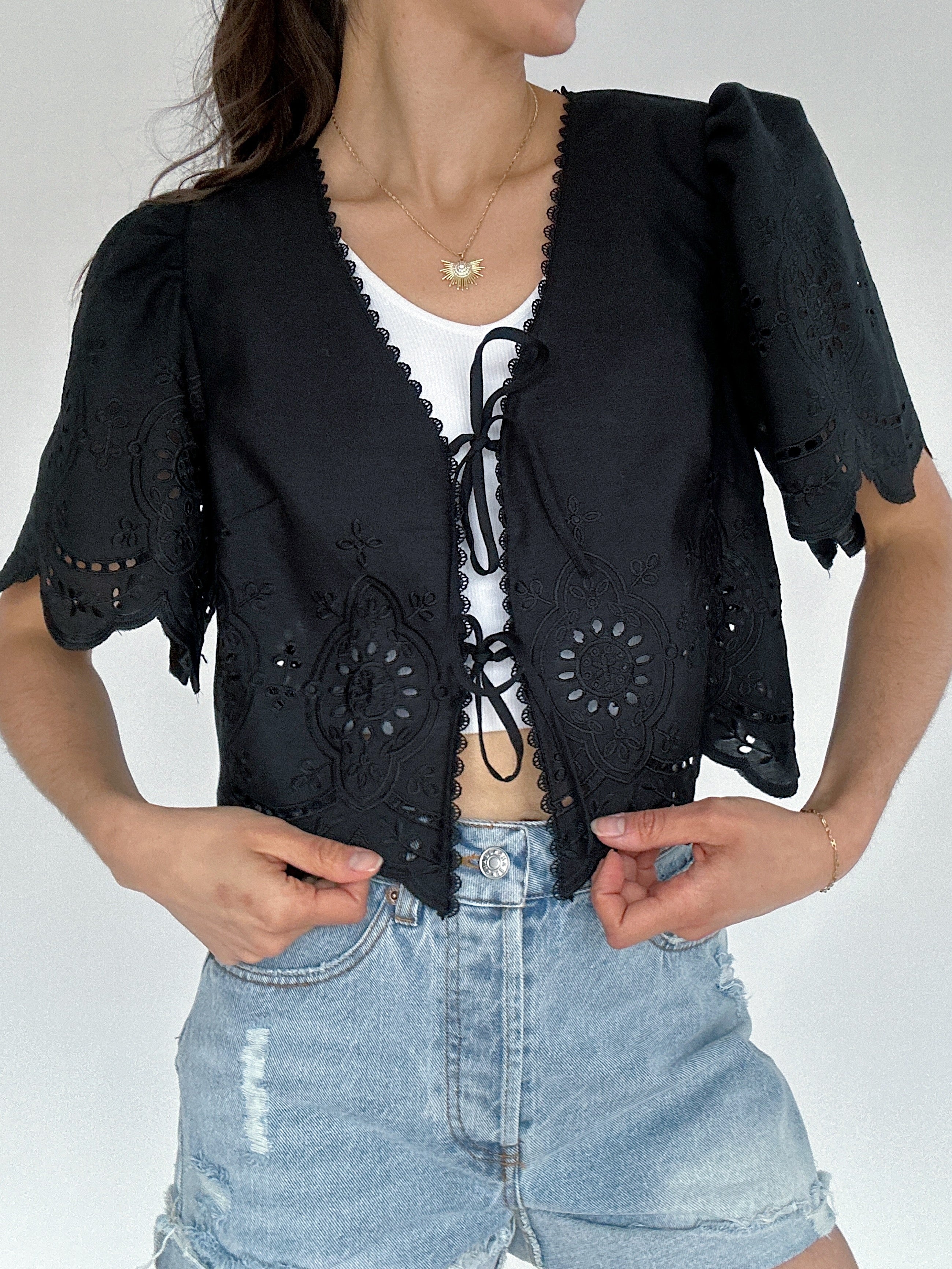 So Into You Tie Front Top Front