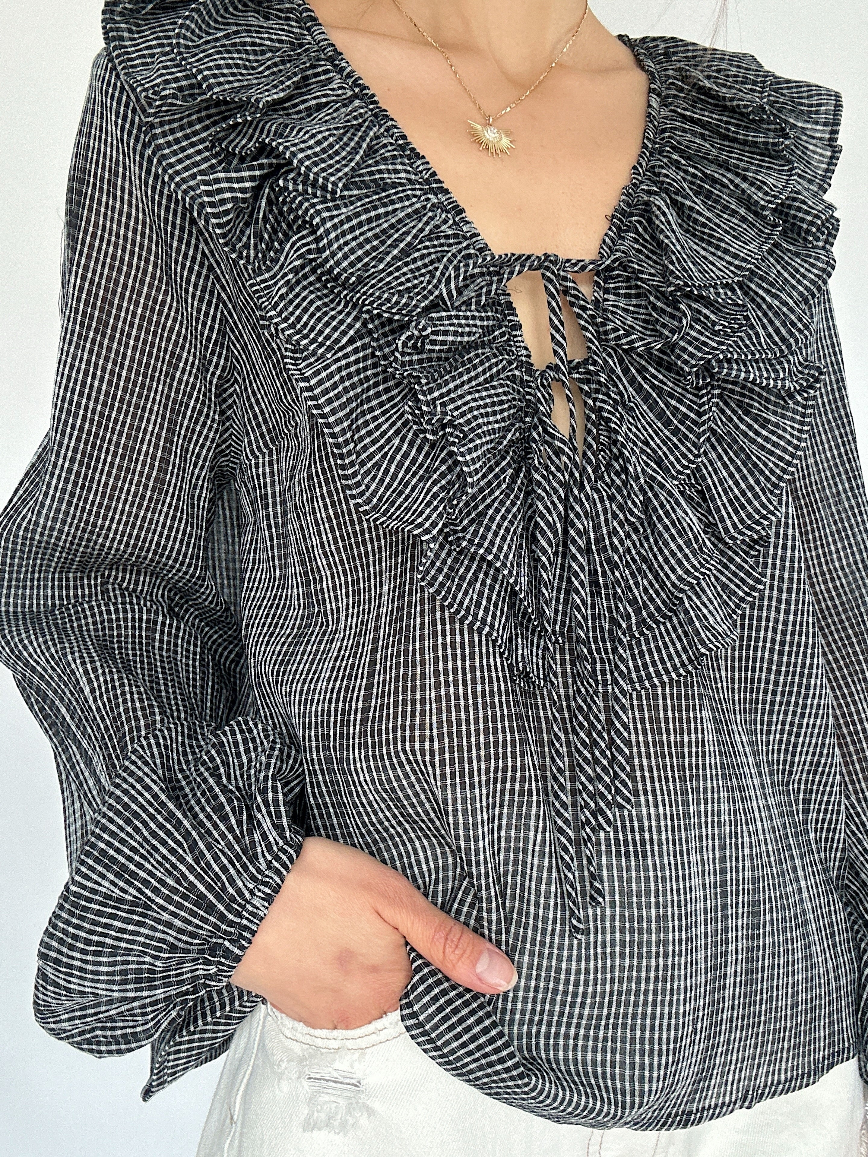 Something About It Ruffle Top Detail