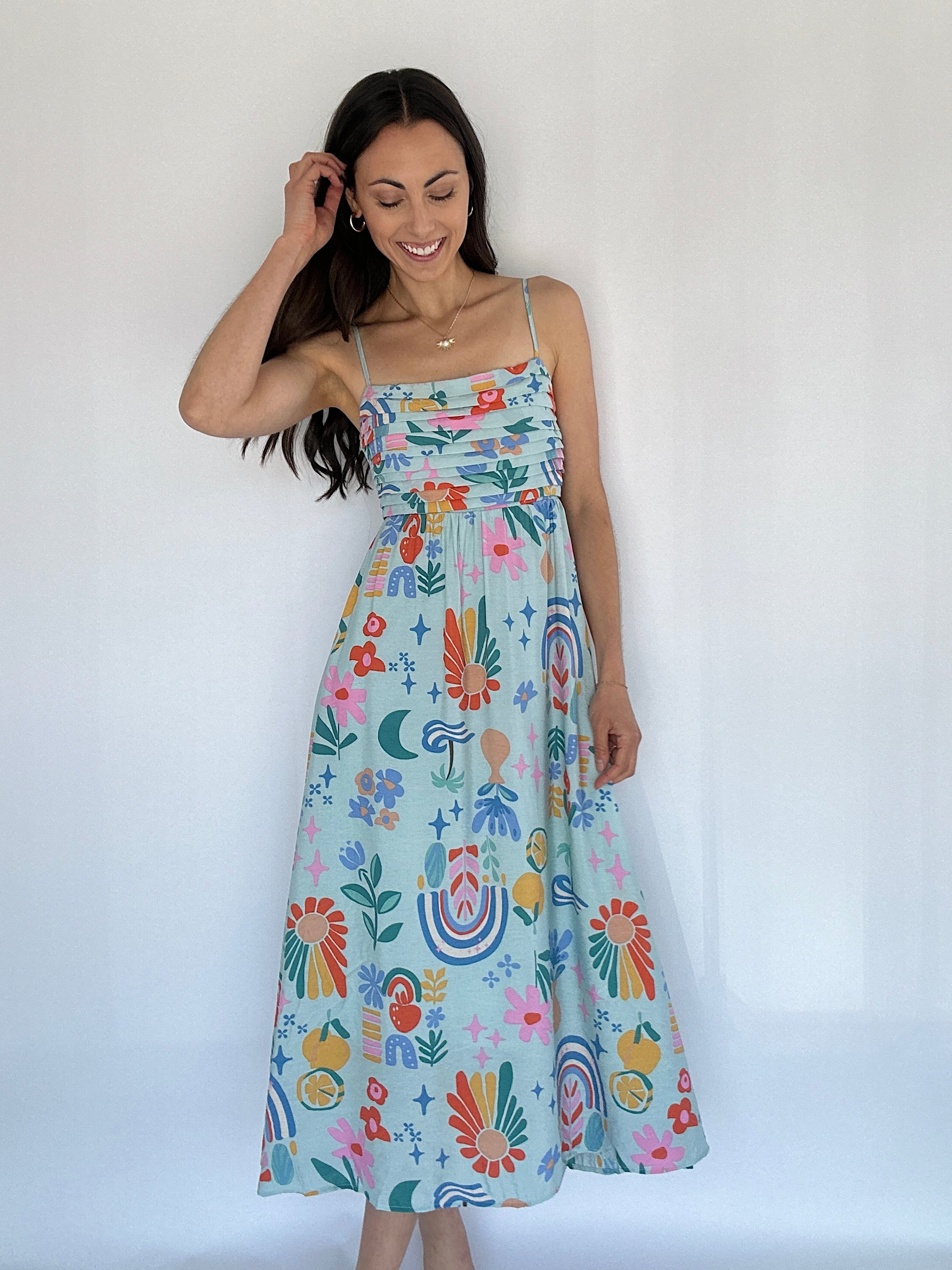 Summer Vibes Midi Dress Front