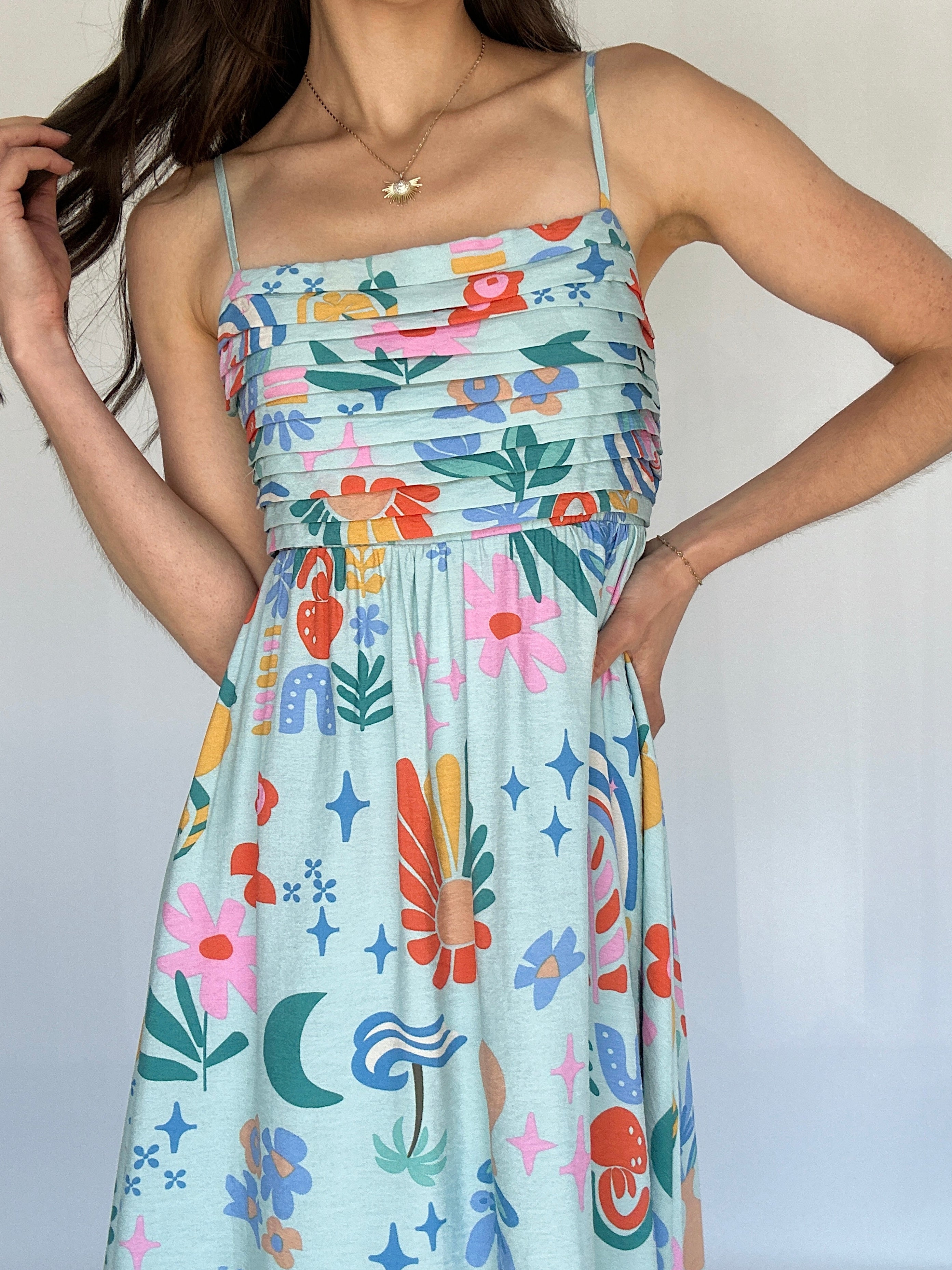 Summer Vibes Midi Dress Top