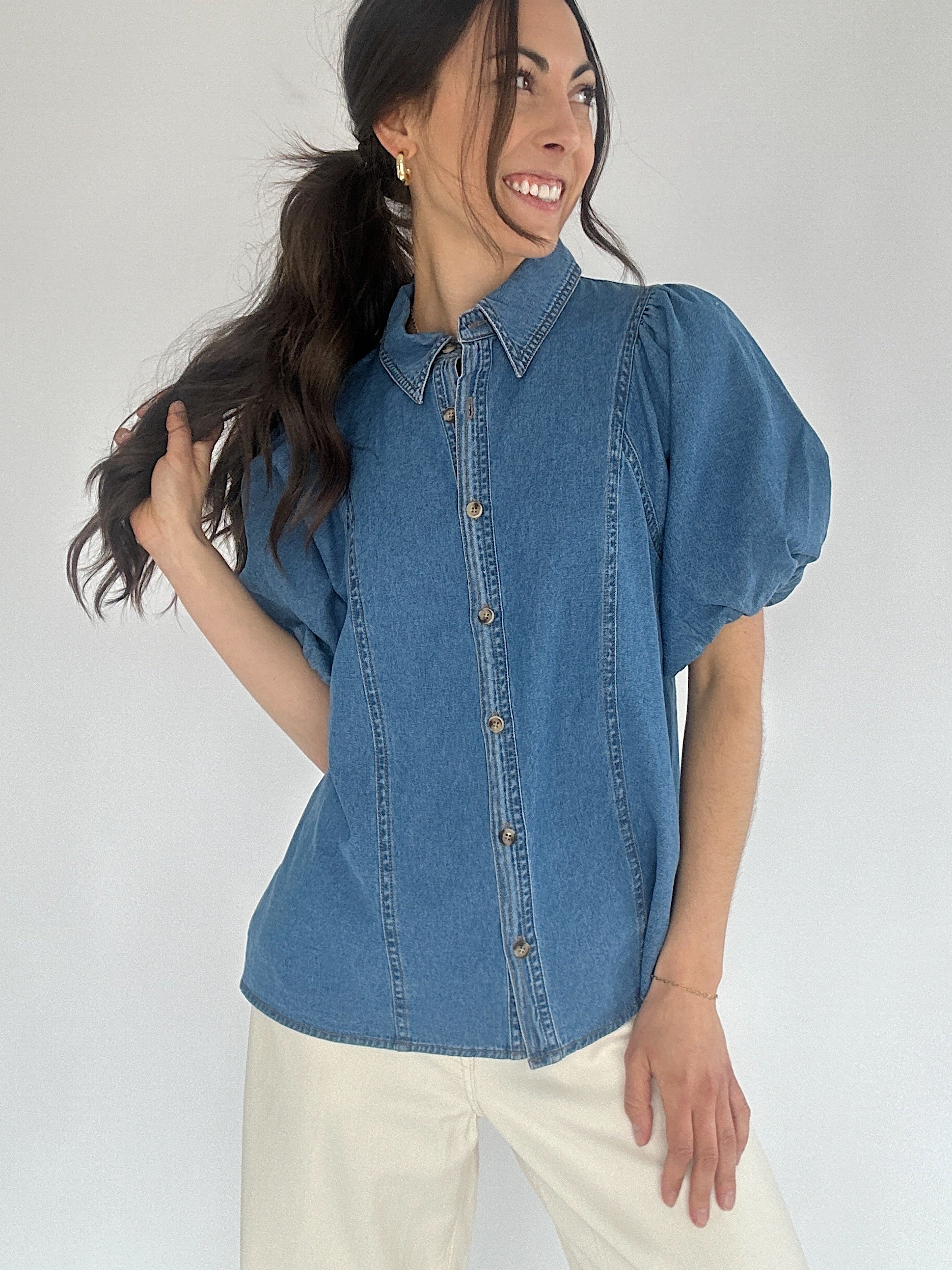 This Town Denim Top