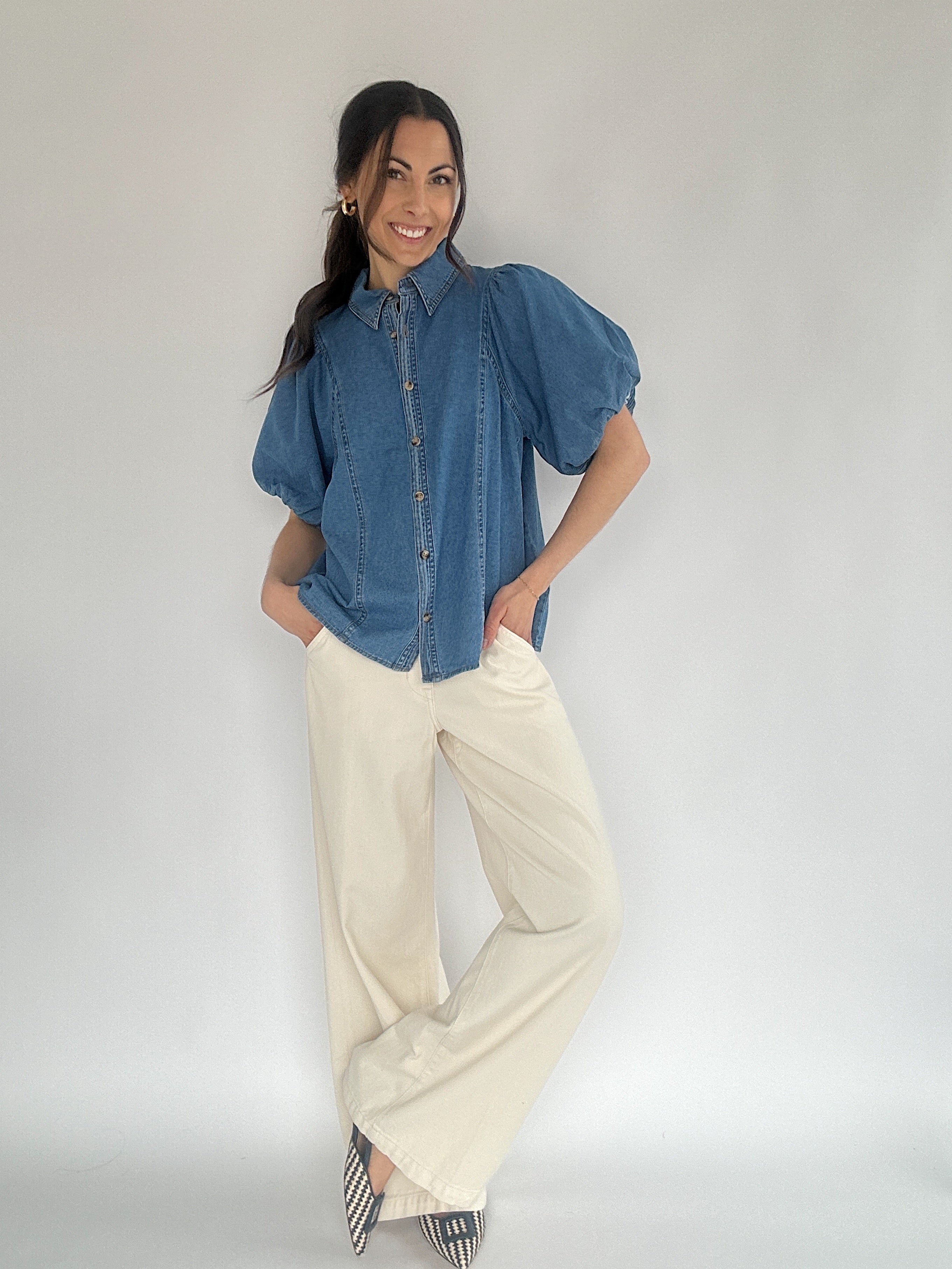 This Town Denim Top Outfit