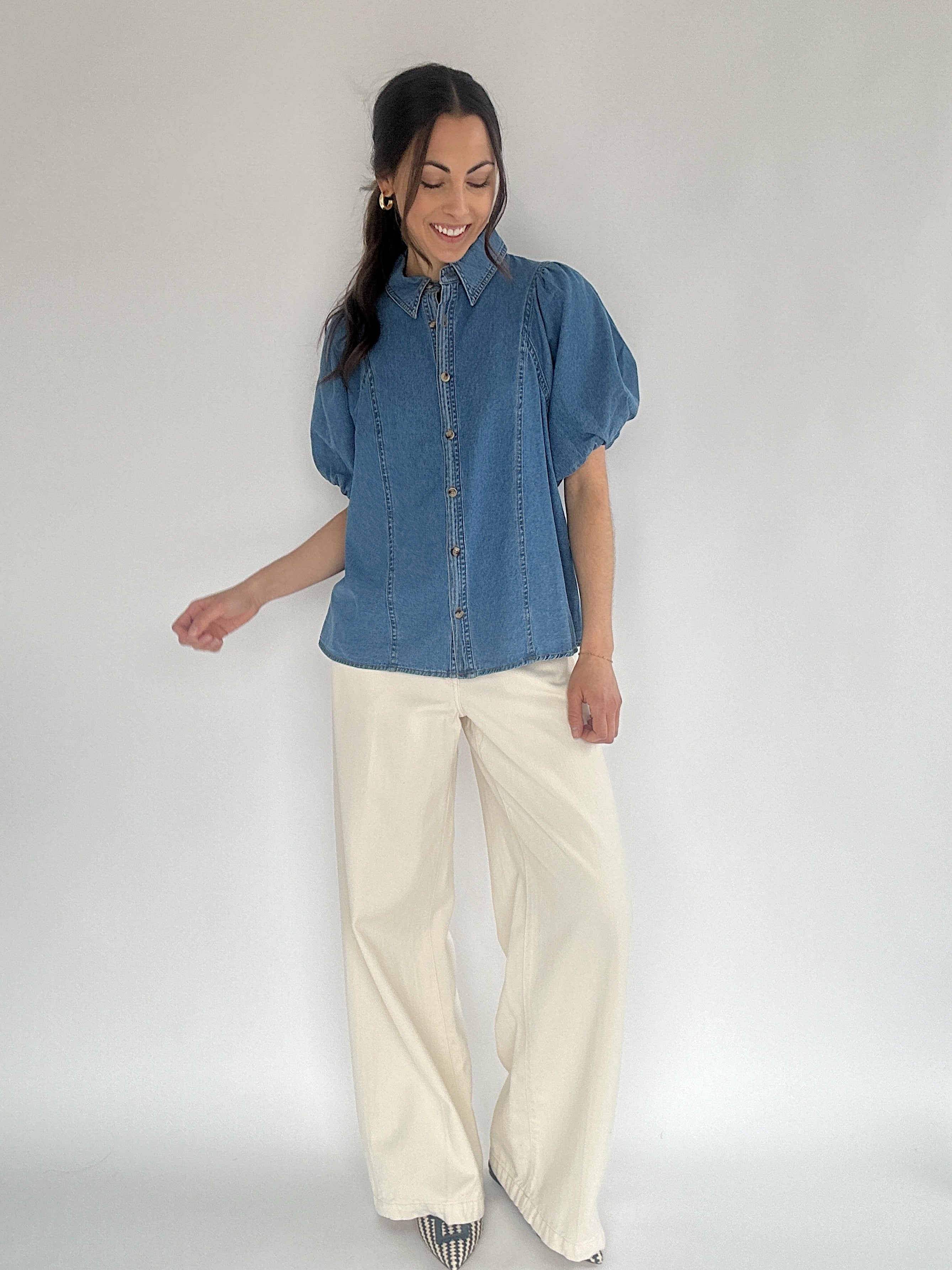 This Town Denim Top Outfit