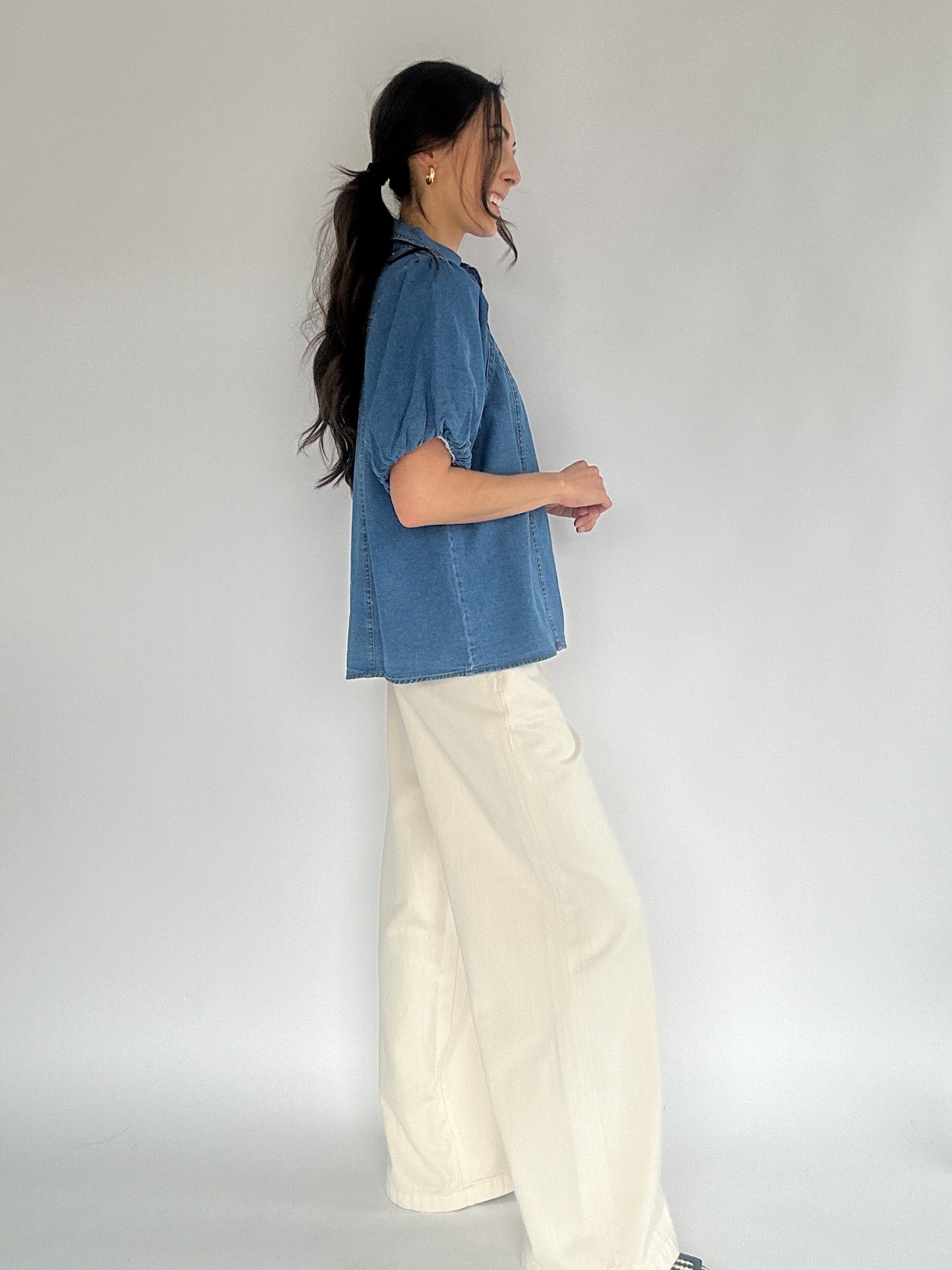 This Town Denim Top Side