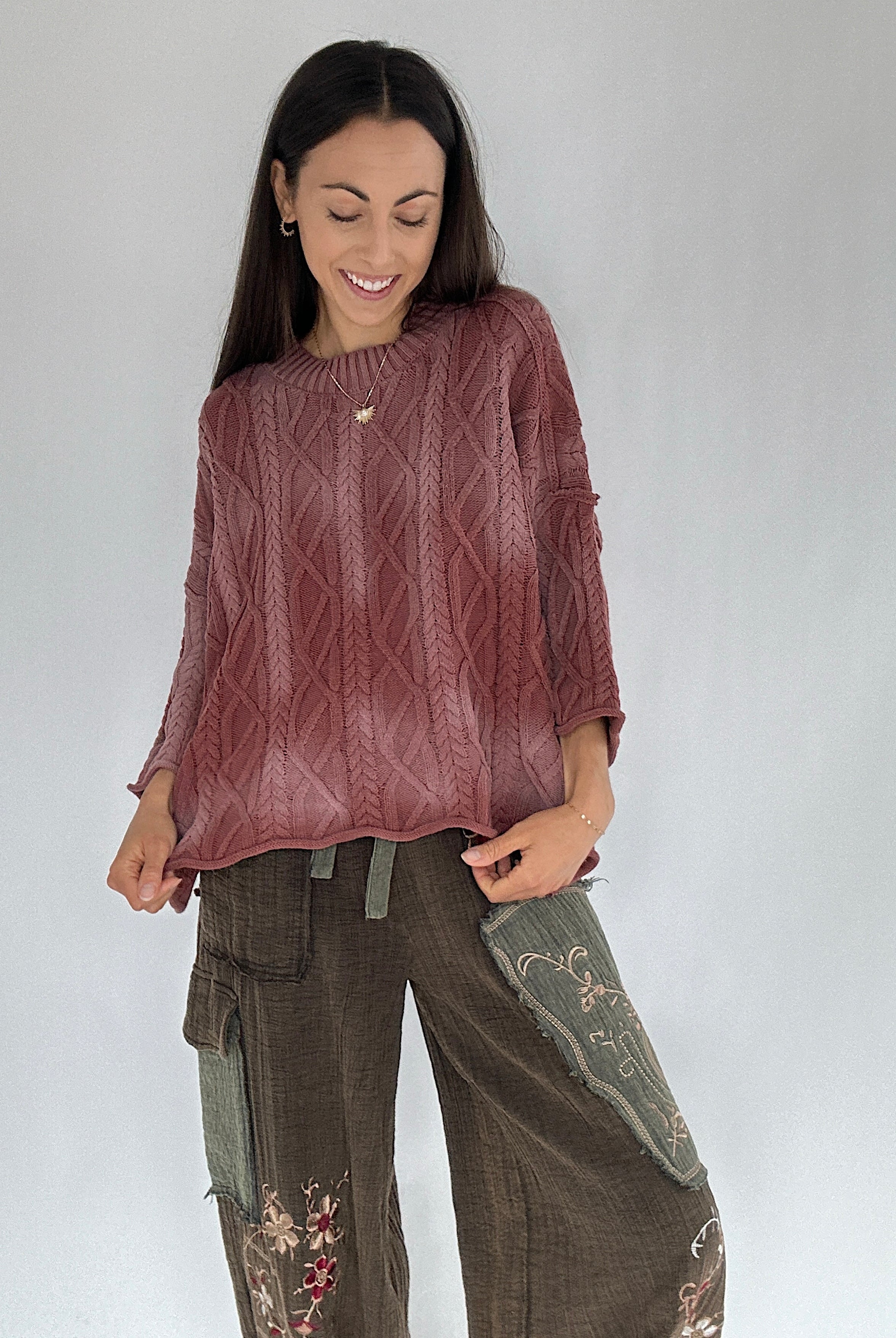 Wait Up Cable Sweater