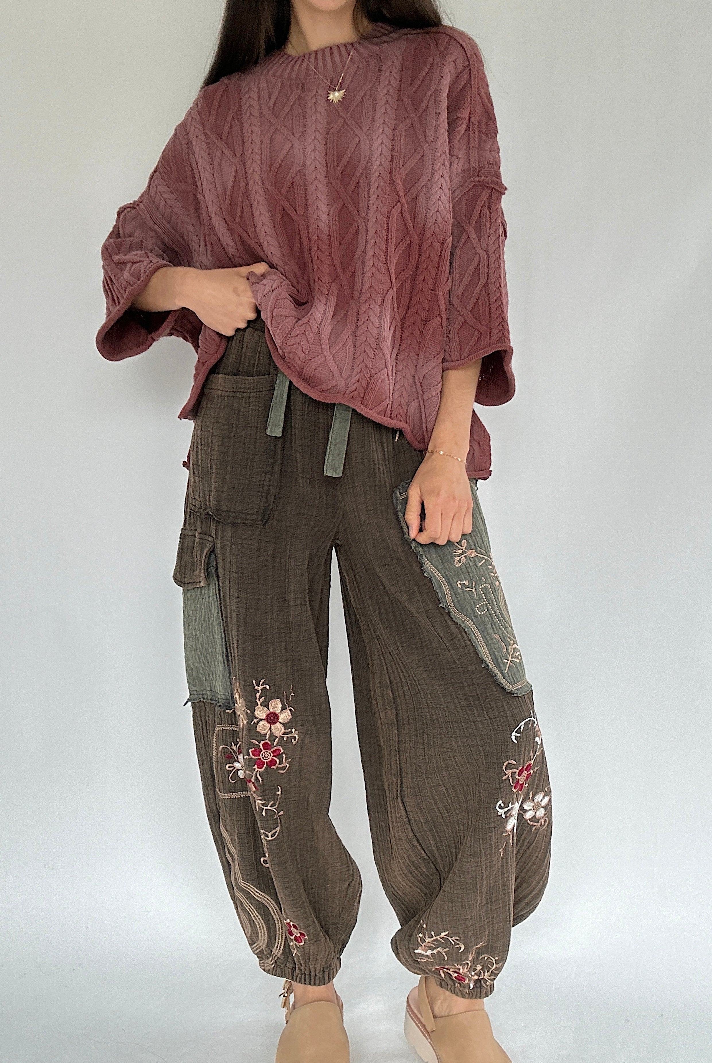 Wait Up Cable Sweater Front